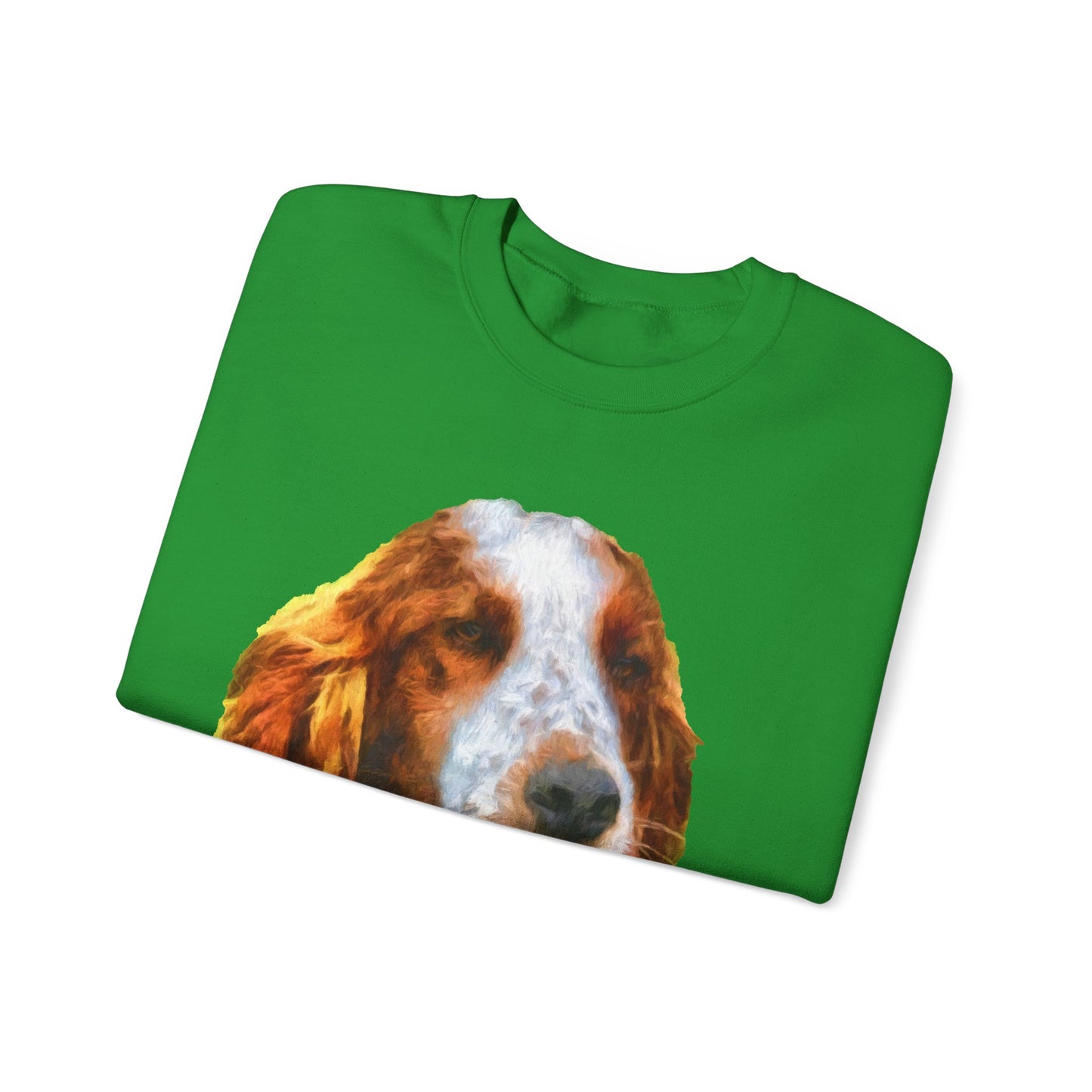 Irish Red & White Setter - Unisex 50/50 Crewneck Sweatshirt
