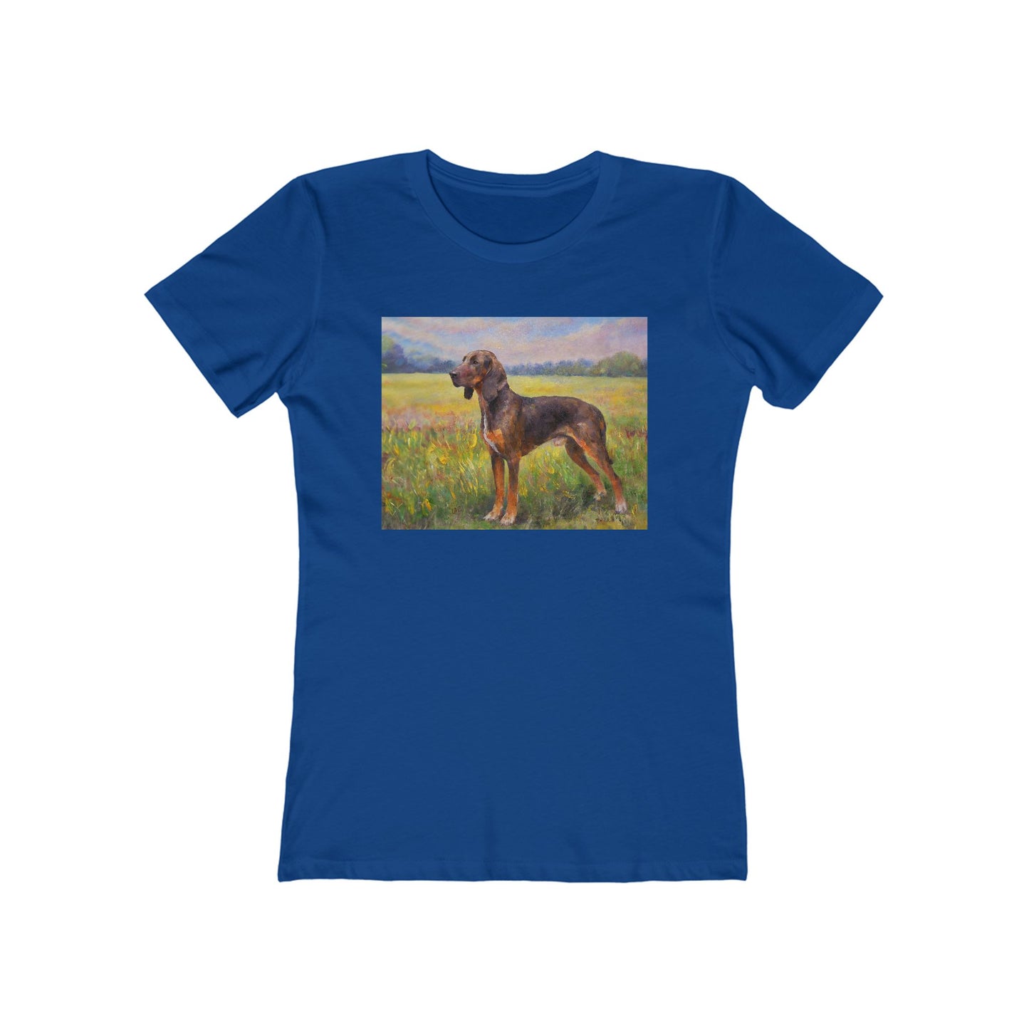 Plott Hound Slim Fitted Women's Ringspun Cotton Tee