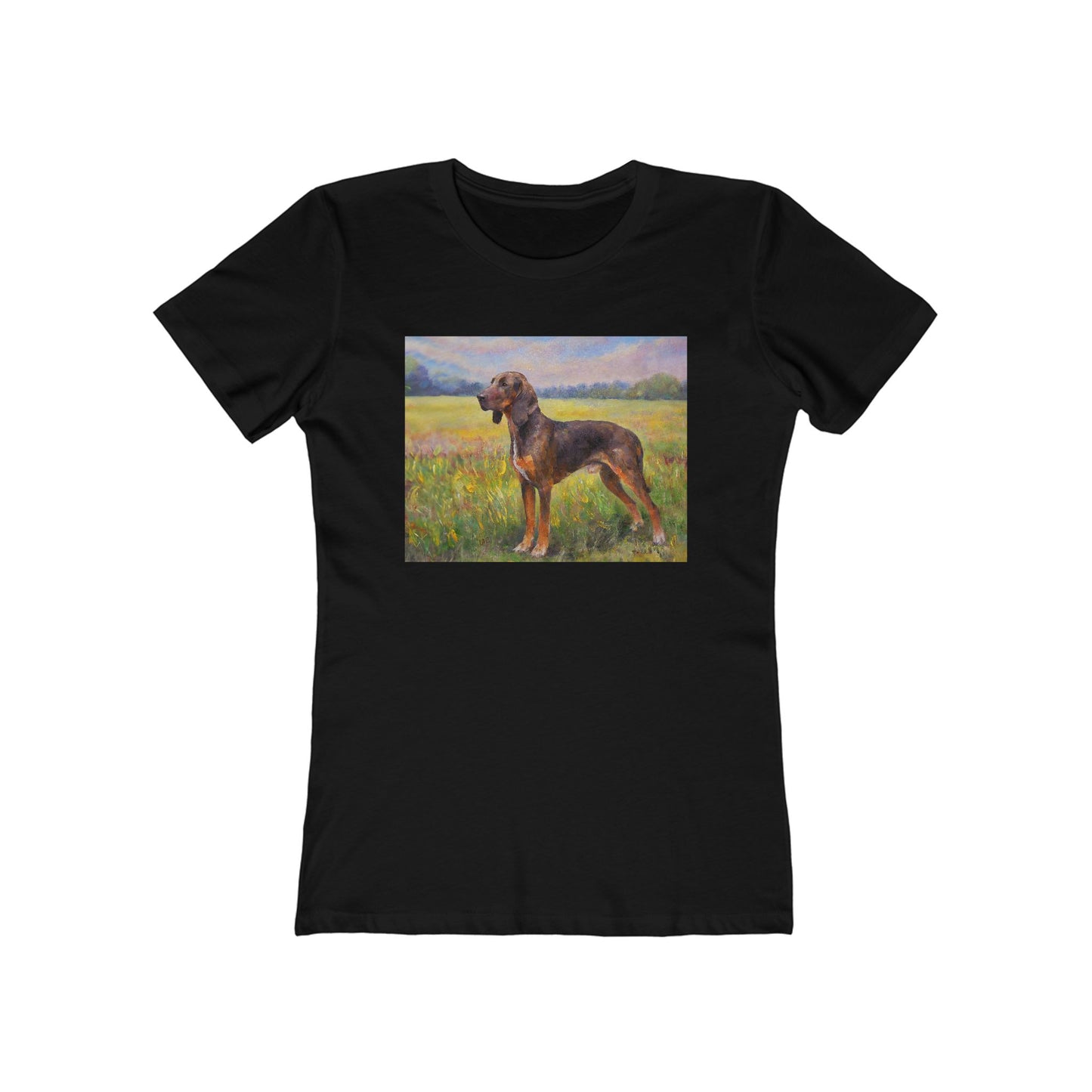 Plott Hound Slim Fitted Women's Ringspun Cotton Tee