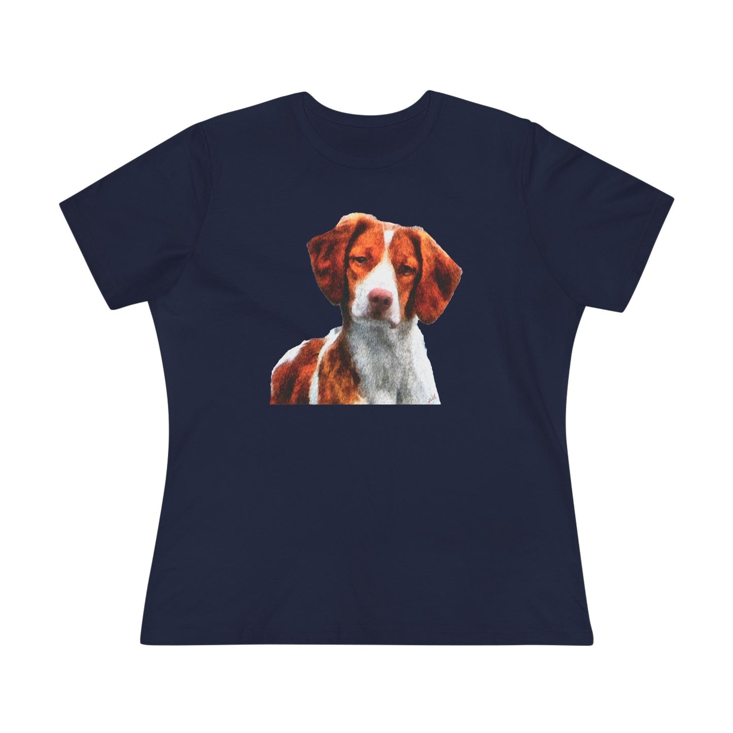 Brittany Spaniel 'Gunner' Women's Relaxed Fit Cotton Tee