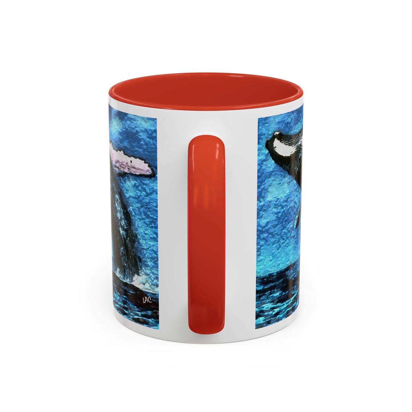 Humpback Whale Accent Coffee Mug, 11oz