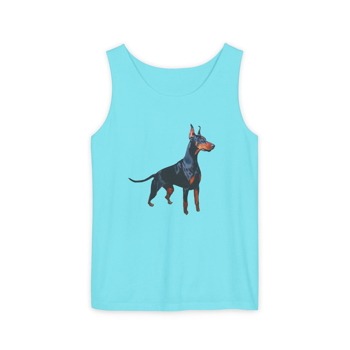 Doberman Pinscher Lover's Unisex Relaxed Fit Garment-Dyed Tank Top