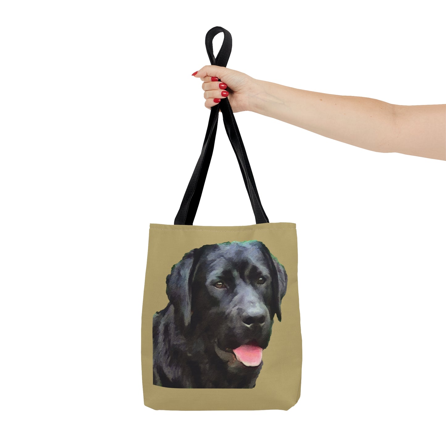 Charming Rizzo Black Labrador Tote Bag