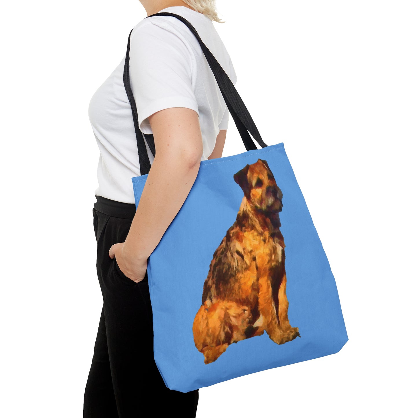 Charming 'Andrew' Border Terrier Tote Bag