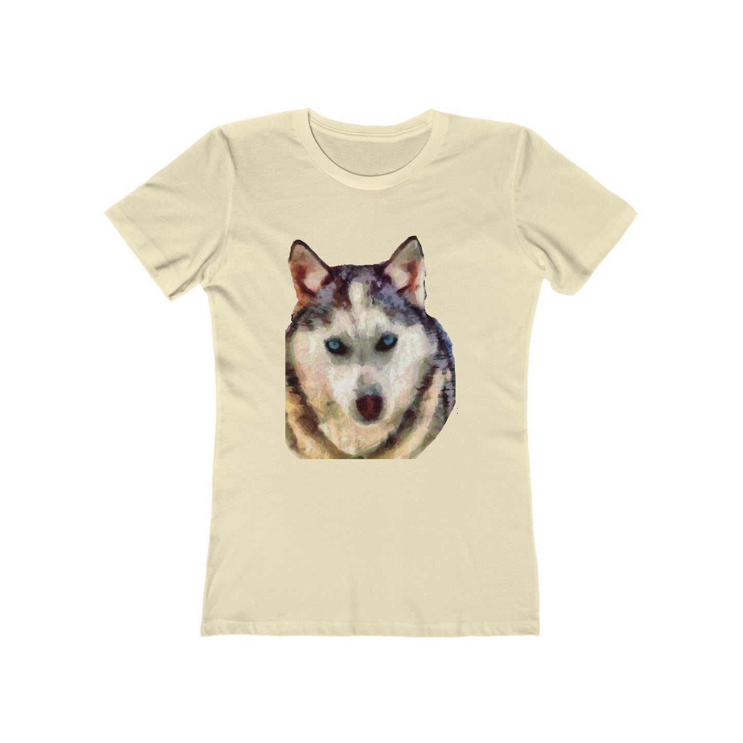 Siberian Husky 'Sacha' - Women's Slim Fit Ringspun Cotton T-Shirt