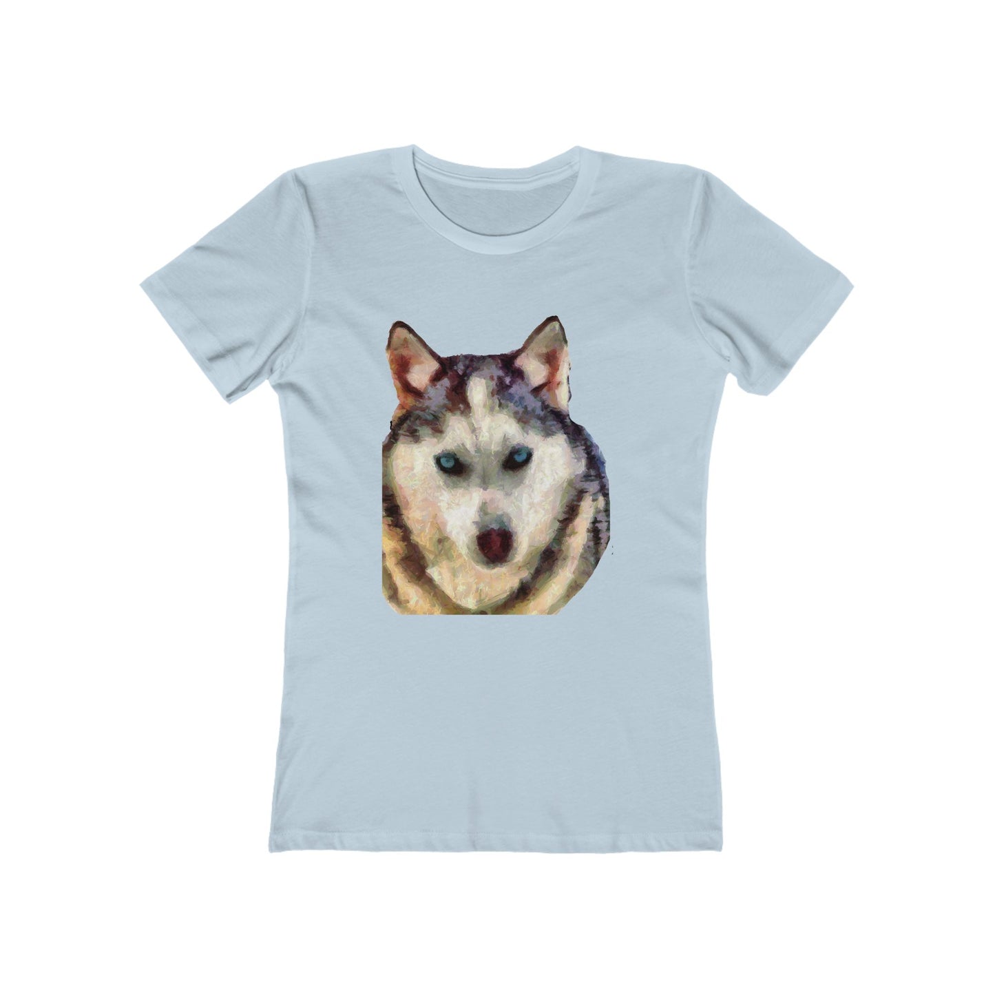 Siberian Husky 'Sacha' - Women's Slim Fit Ringspun Cotton T-Shirt