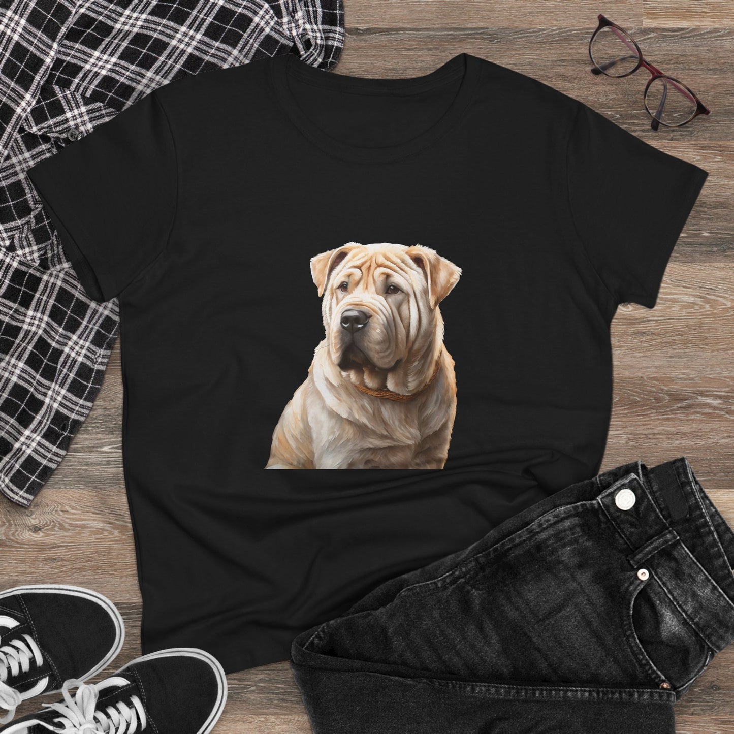 Chinese Shar-Pei Women's Midweight Cotton Tee