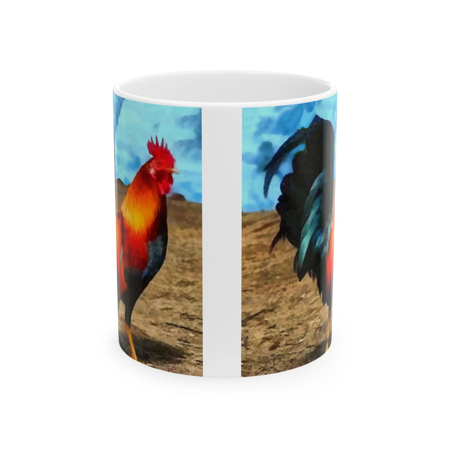 Rooster 'Silas' Ceramic Mug, 2 sizes