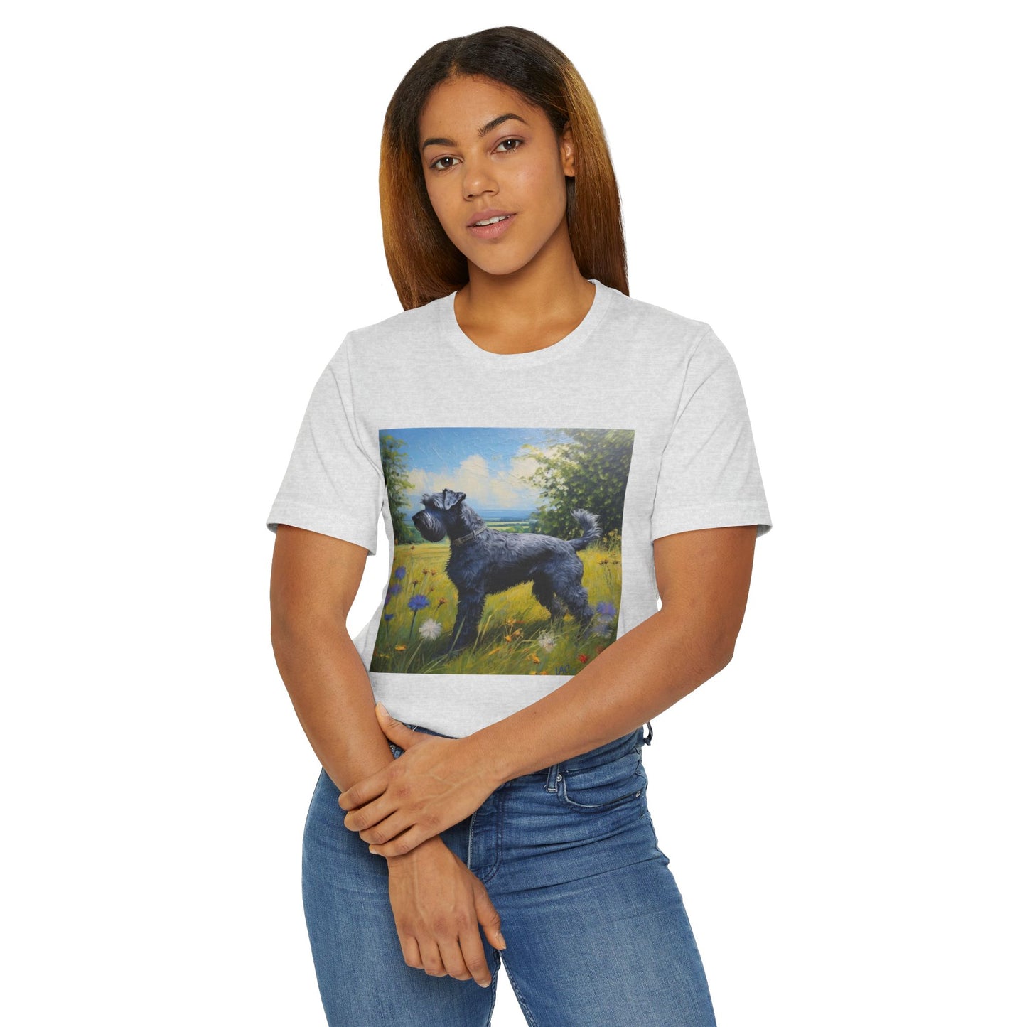 Kerry Blue Terrier Unisex Lightweight Jersey T-Shirt