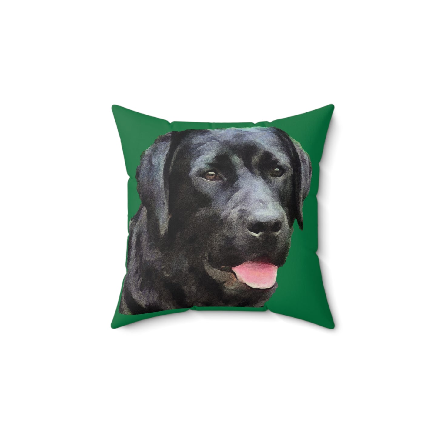 Labrador Retriever 'Rizzo' Spun Polyester Throw Pillow