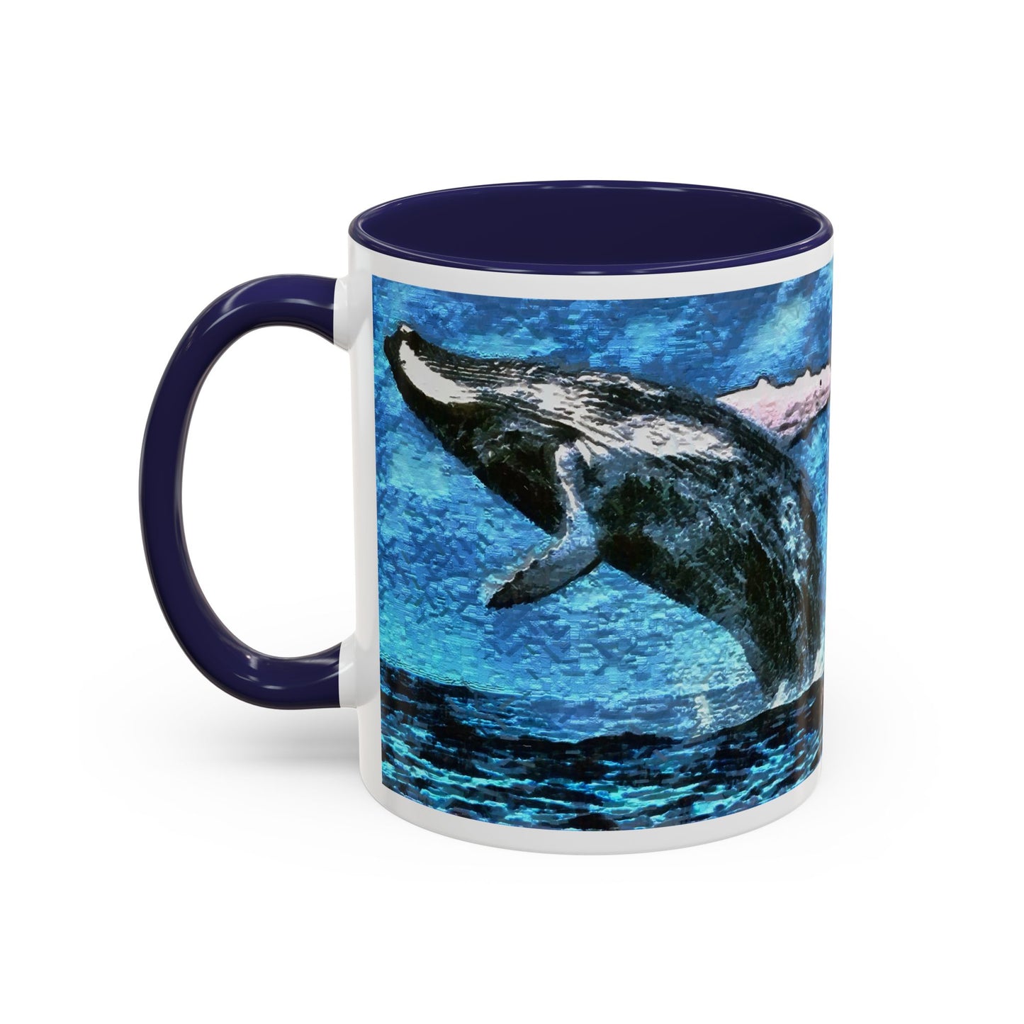Humpback Whale Accent Coffee Mug, 11oz