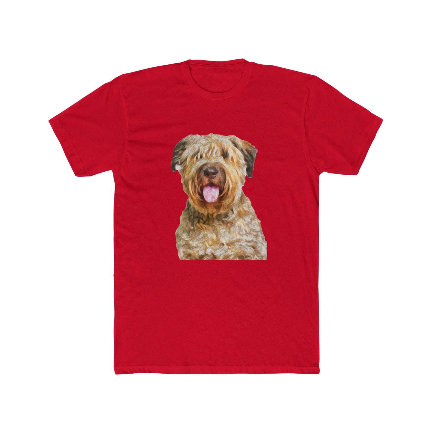 Bouvier des Flandres Men's Fitted Cotton Crew Tee