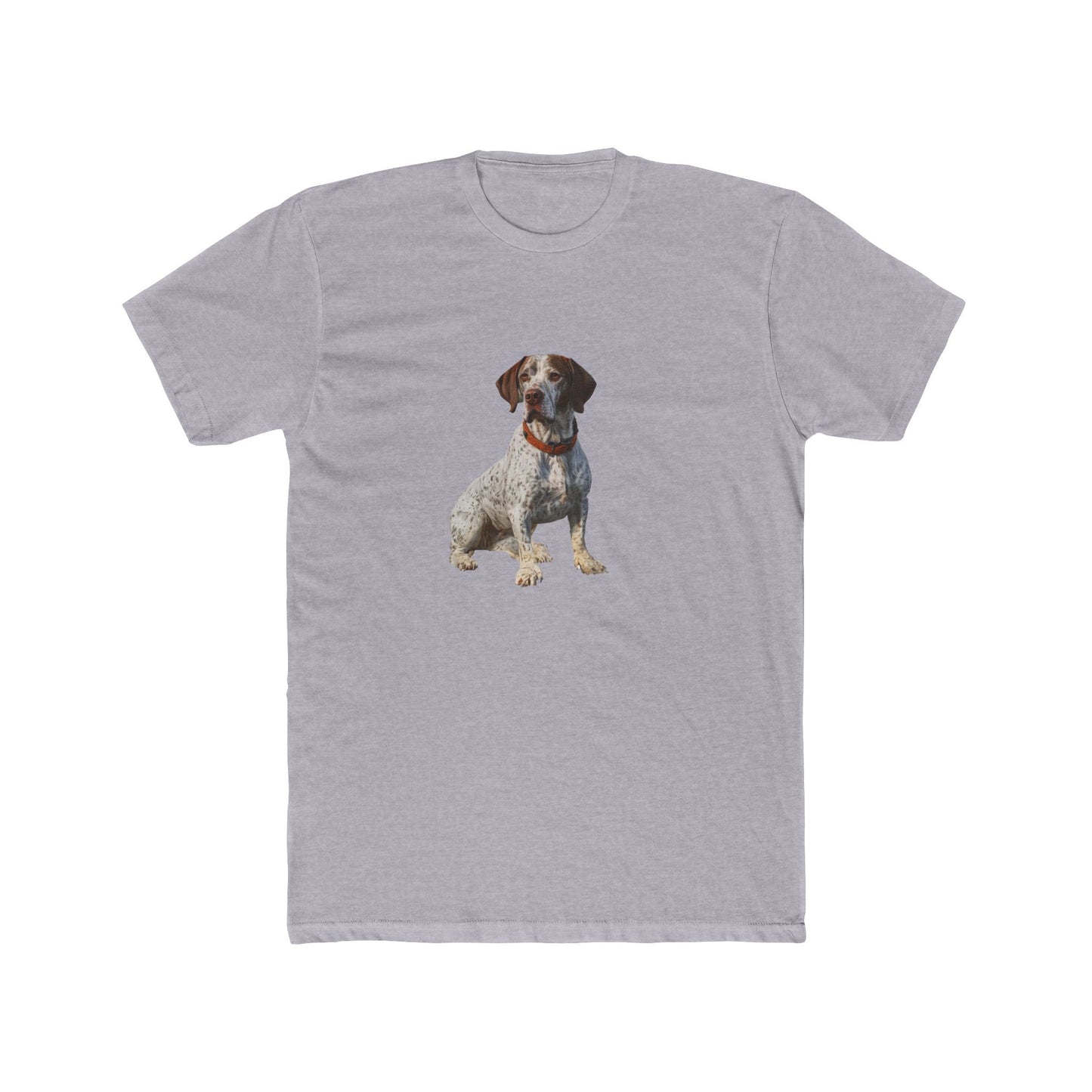 Braque du Bourbonnais - Men's Fitted Cotton Crew Tee