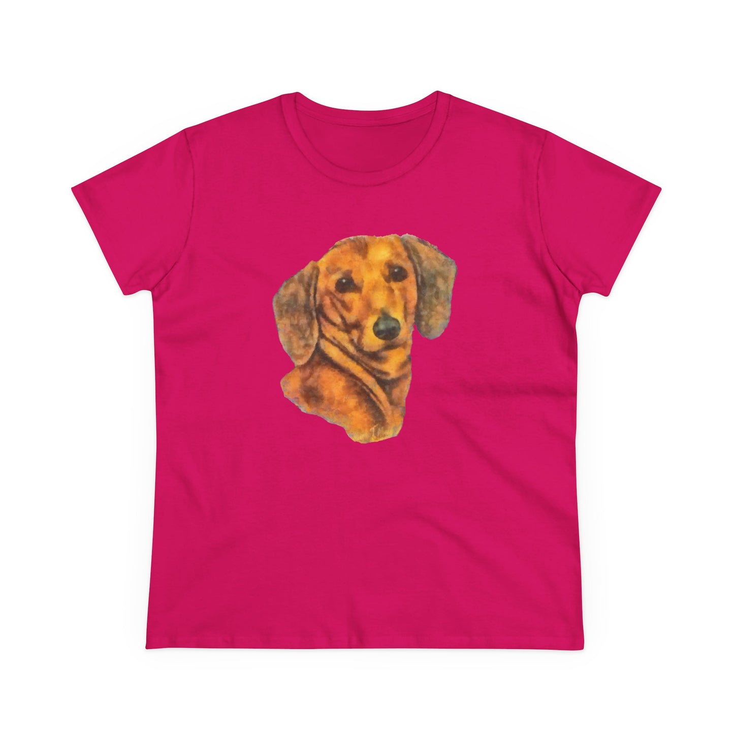 Dachshund 'Doxie #1' Women's Midweight Cotton Tee