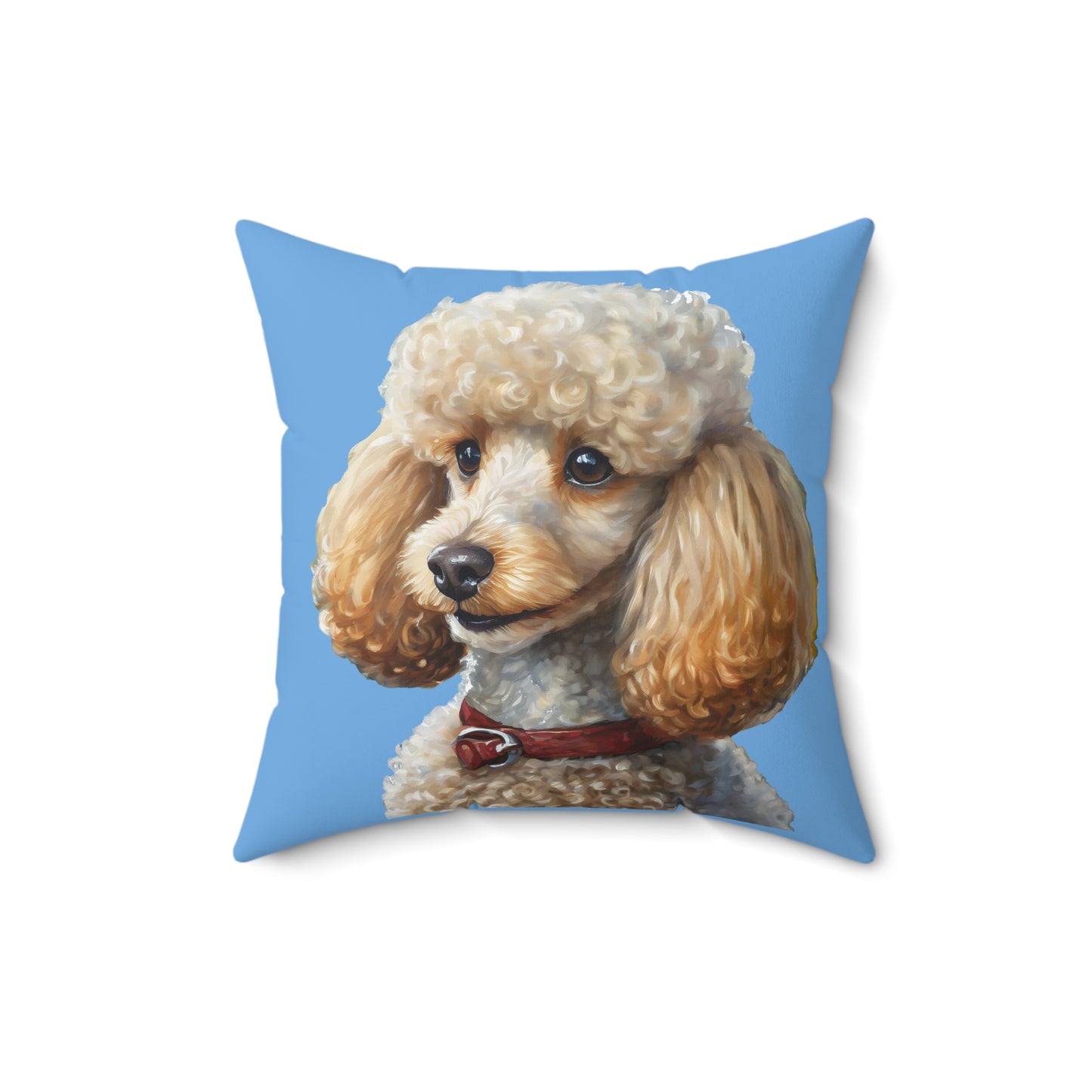 Standard Poodle #2 - Spun Polyester Square Pillow