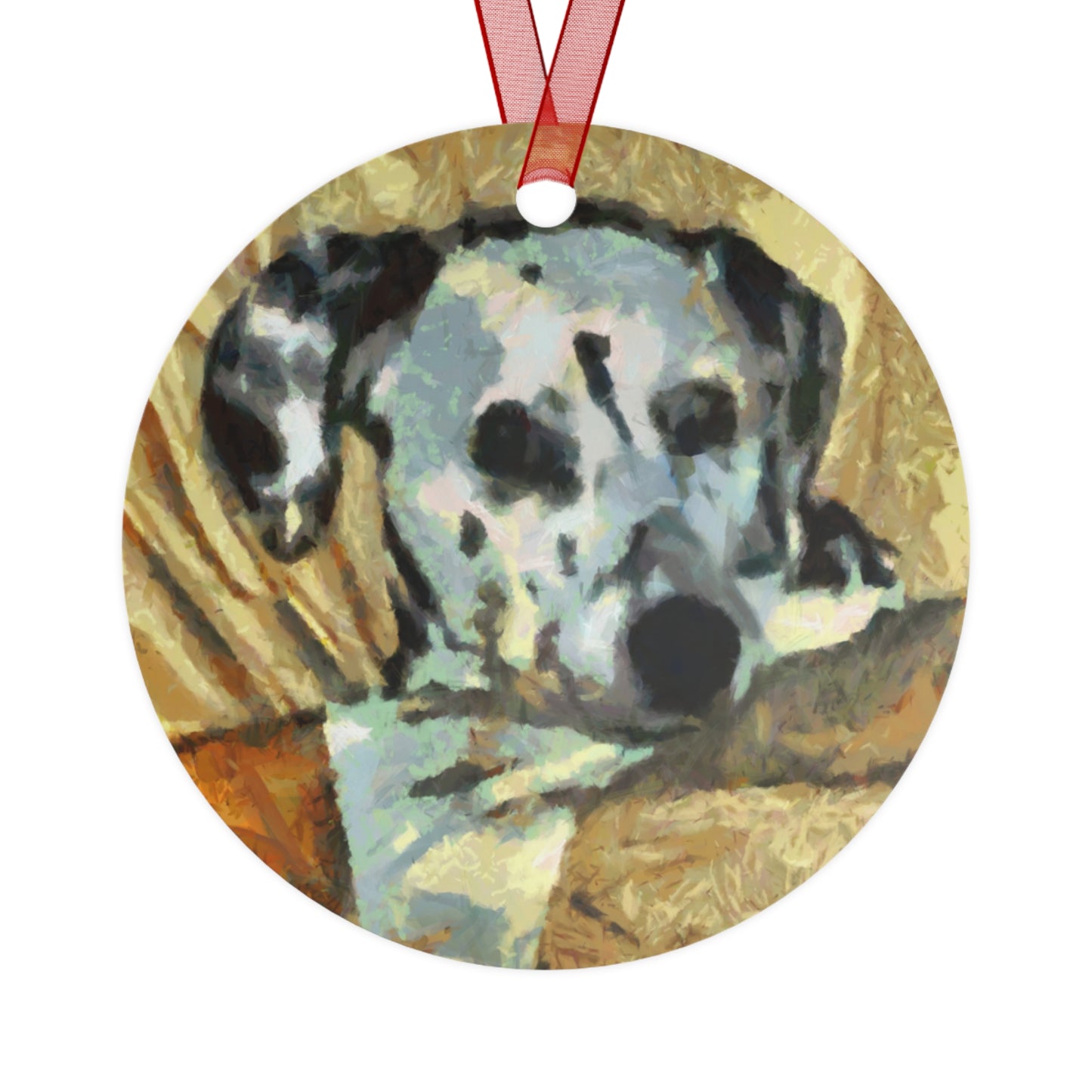Dalmatian 'Time for Breakfast' Metal Ornaments