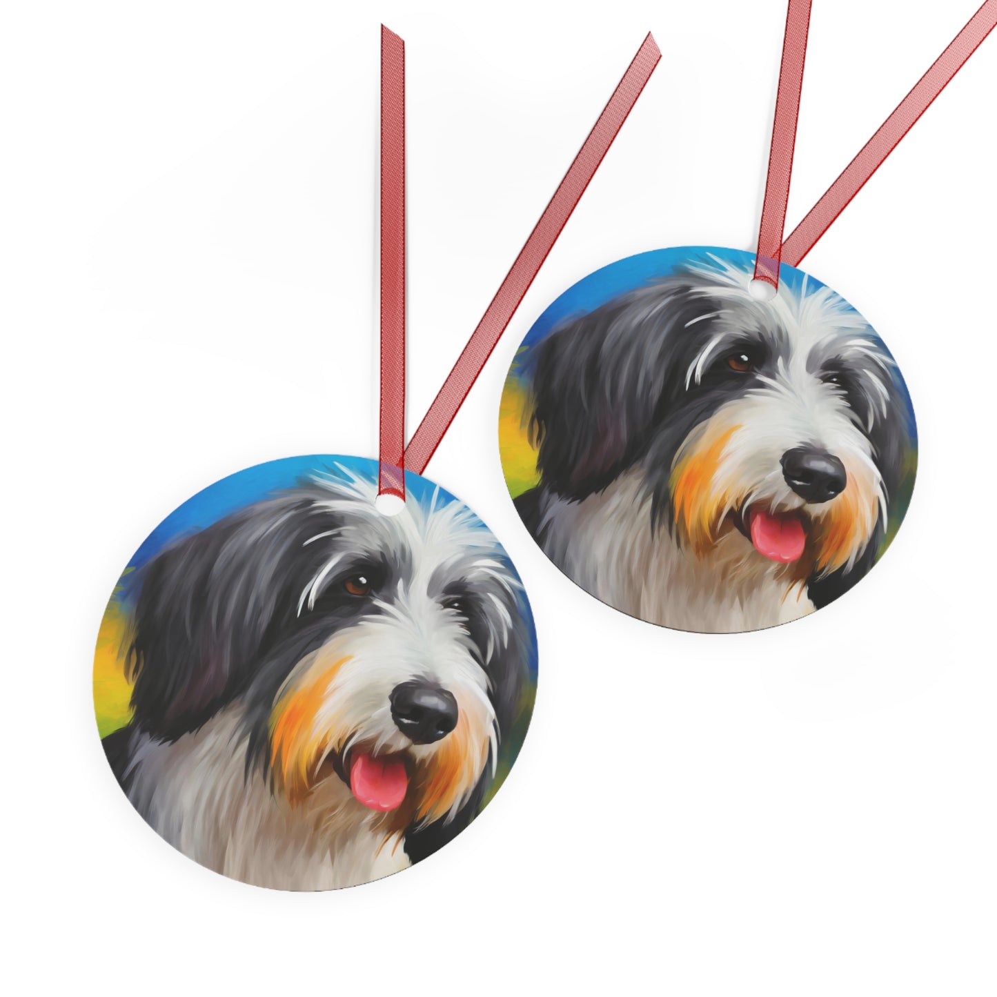 Polish Lowland Sheepdog Metal Ornament