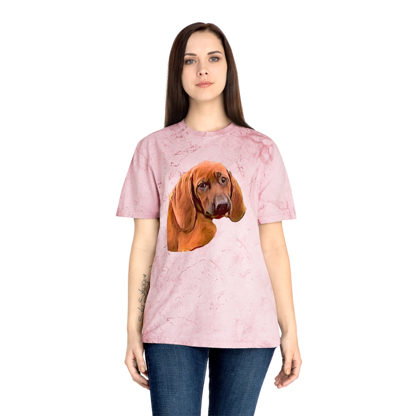 Redbone Coonhound Unisex Cotton Color Blast T-Shirt