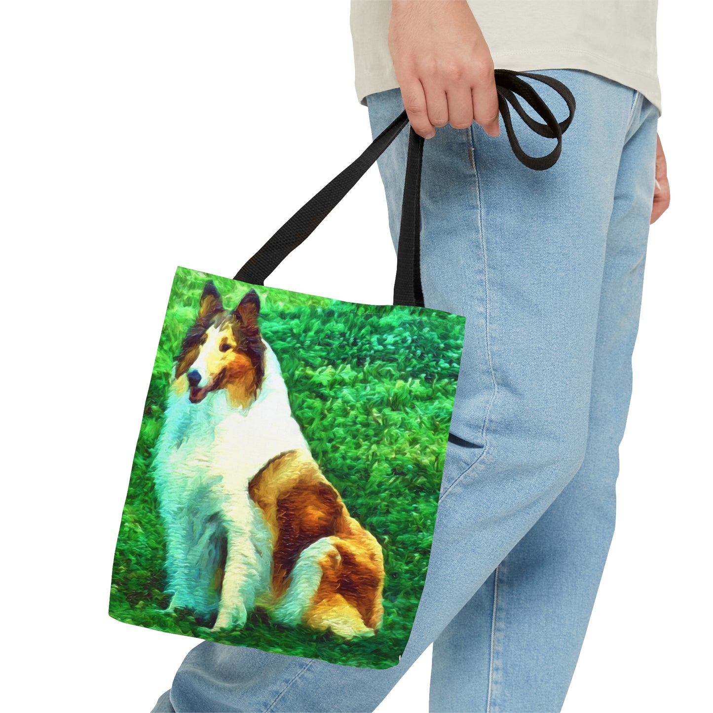 Rough Coated Collie "Ramsey" Tote Bag