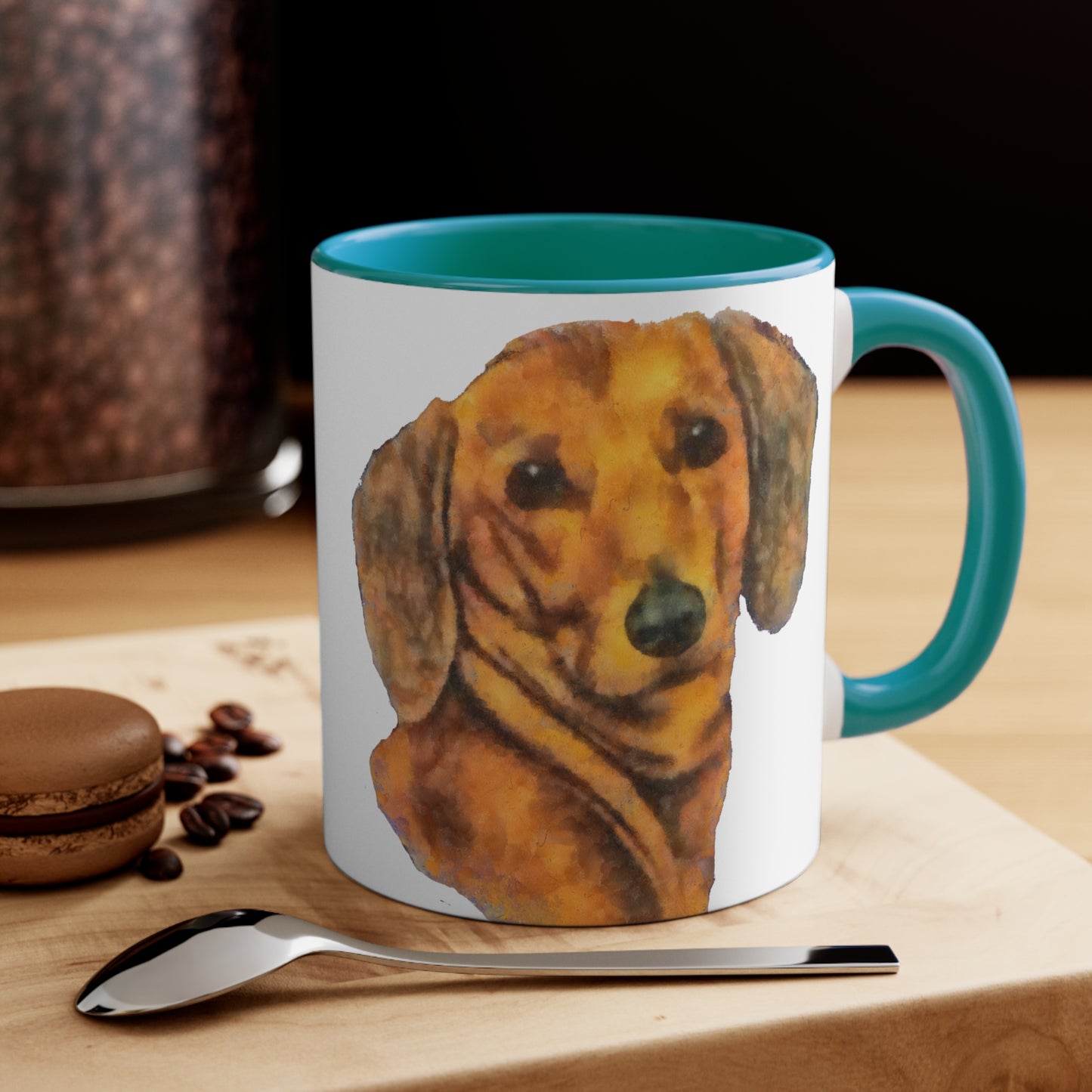 Dachshund 'Doxie 1' Accent Coffee Mug, 11oz