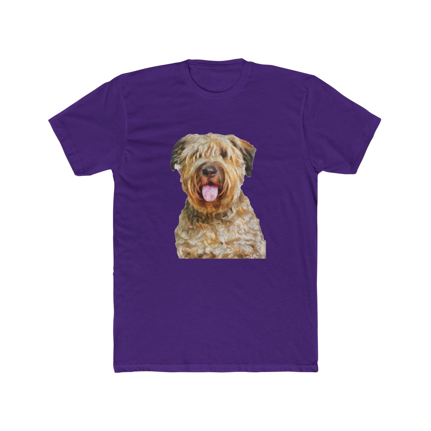 Bouvier des Flandres Men's Fitted Cotton Crew Tee