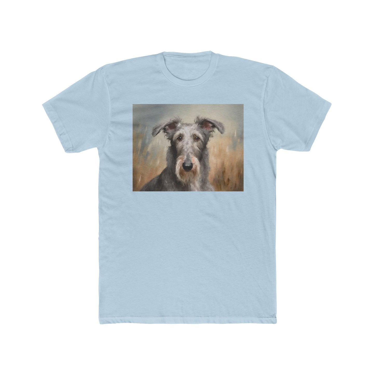 Scottish Deerhound --- Men's Fitted Cotton Crew Tee