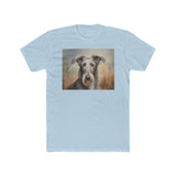 Scottish Deerhound Men's Fitted Cotton Crew Tee