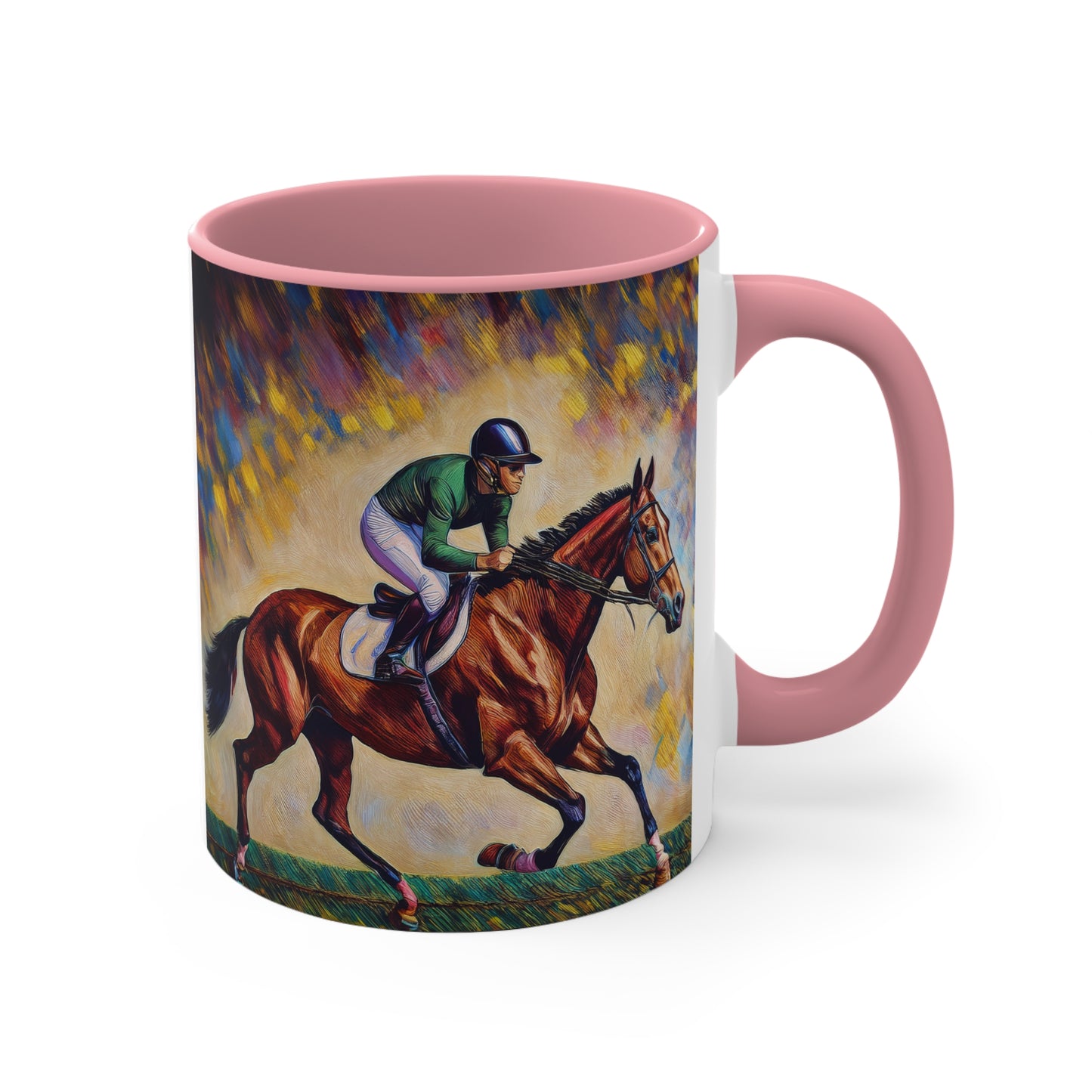 Race Horse and Jockey - Derby Day - 11oz Accent Mug