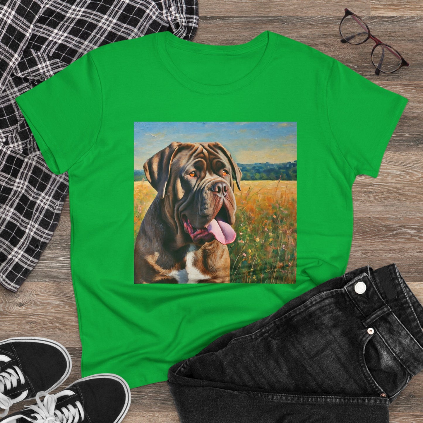 Neopolitan Mastiff Women's Midweight Cotton Tee