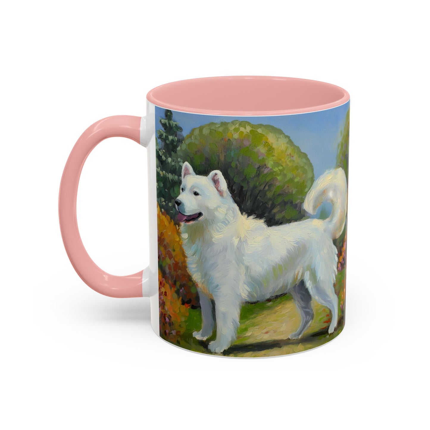Japanese Spitz Ceramic Accent Mug - 2 Sizes