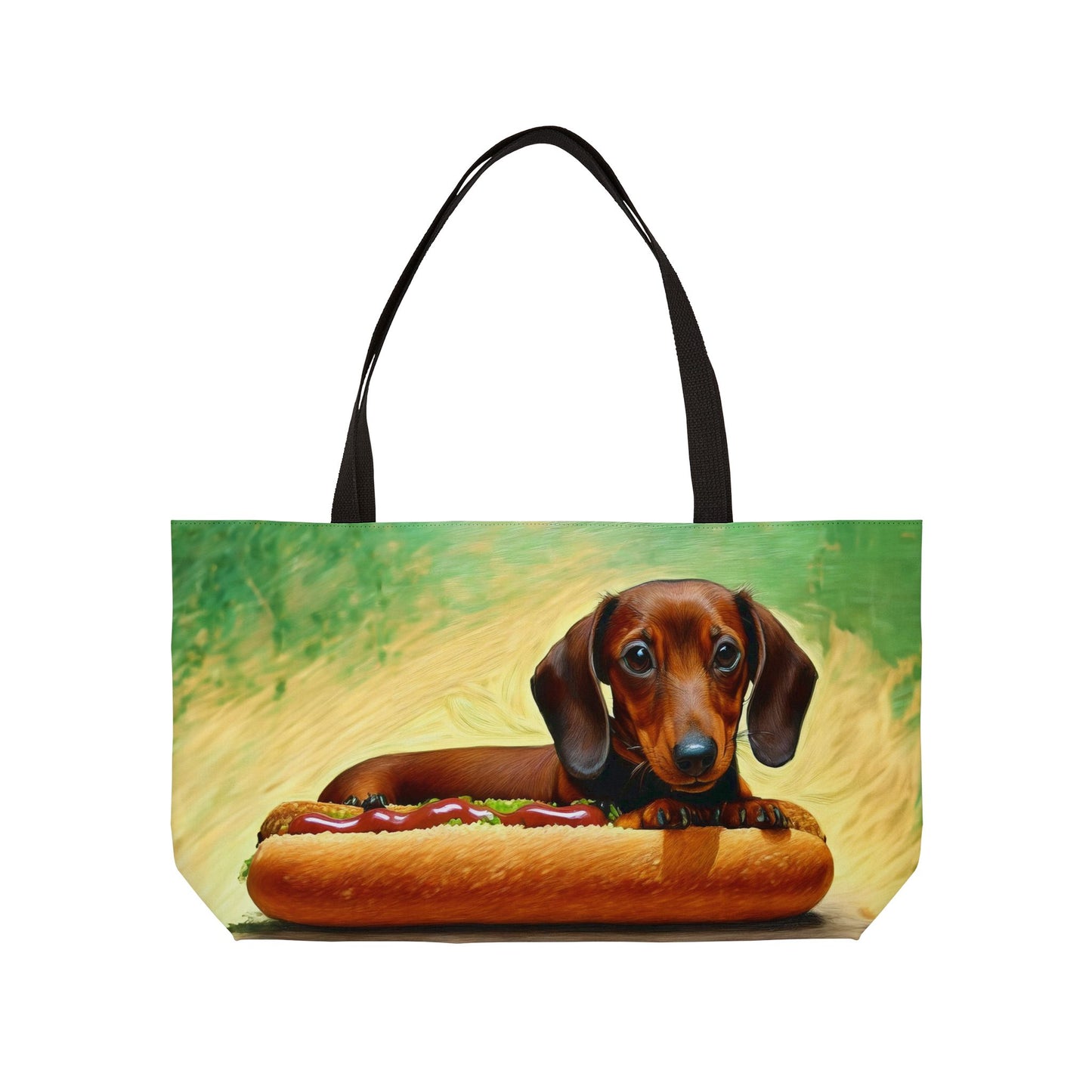 Adorable Dachshund Weekender Tote Bag