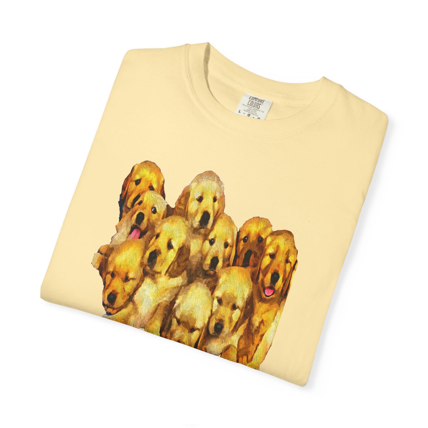Golden Retriever Puppies Unisex-Adult Relaxed Fit Cotton T-shirt