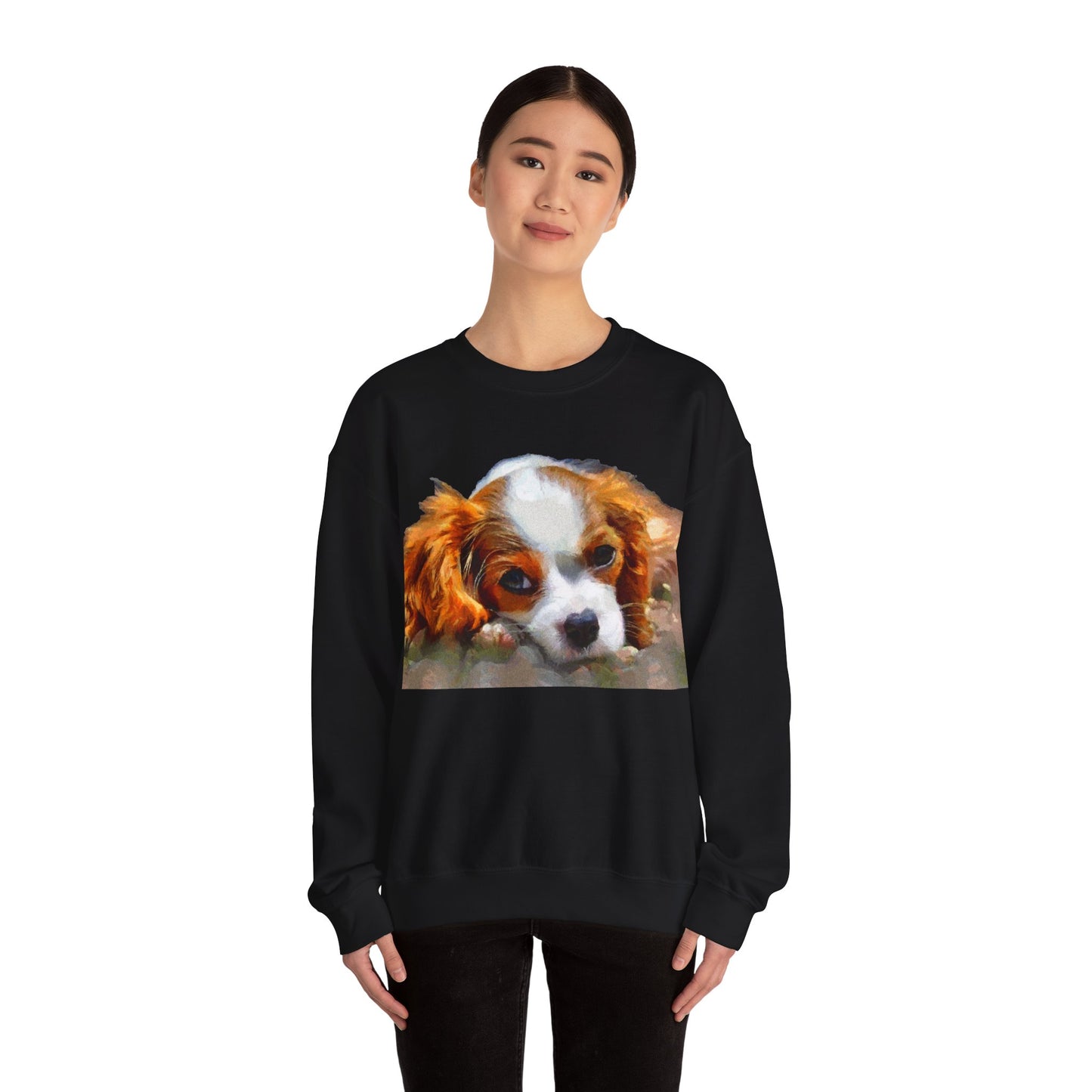 Cavalier King Charles Spaniel Puppy Crewneck Sweatshirt