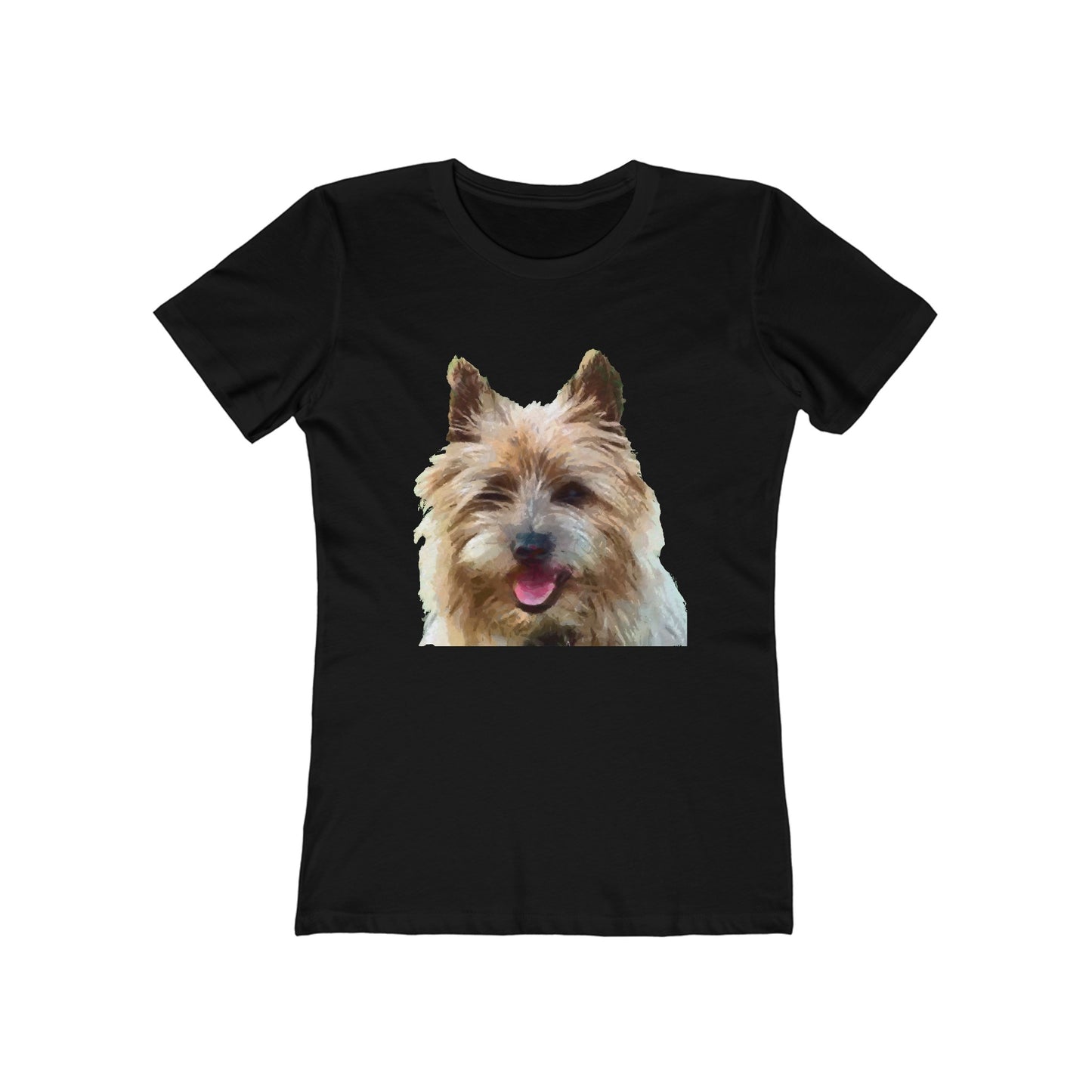 Cairn Terrier Fine Art Slim Fitted Women's T-Shirt