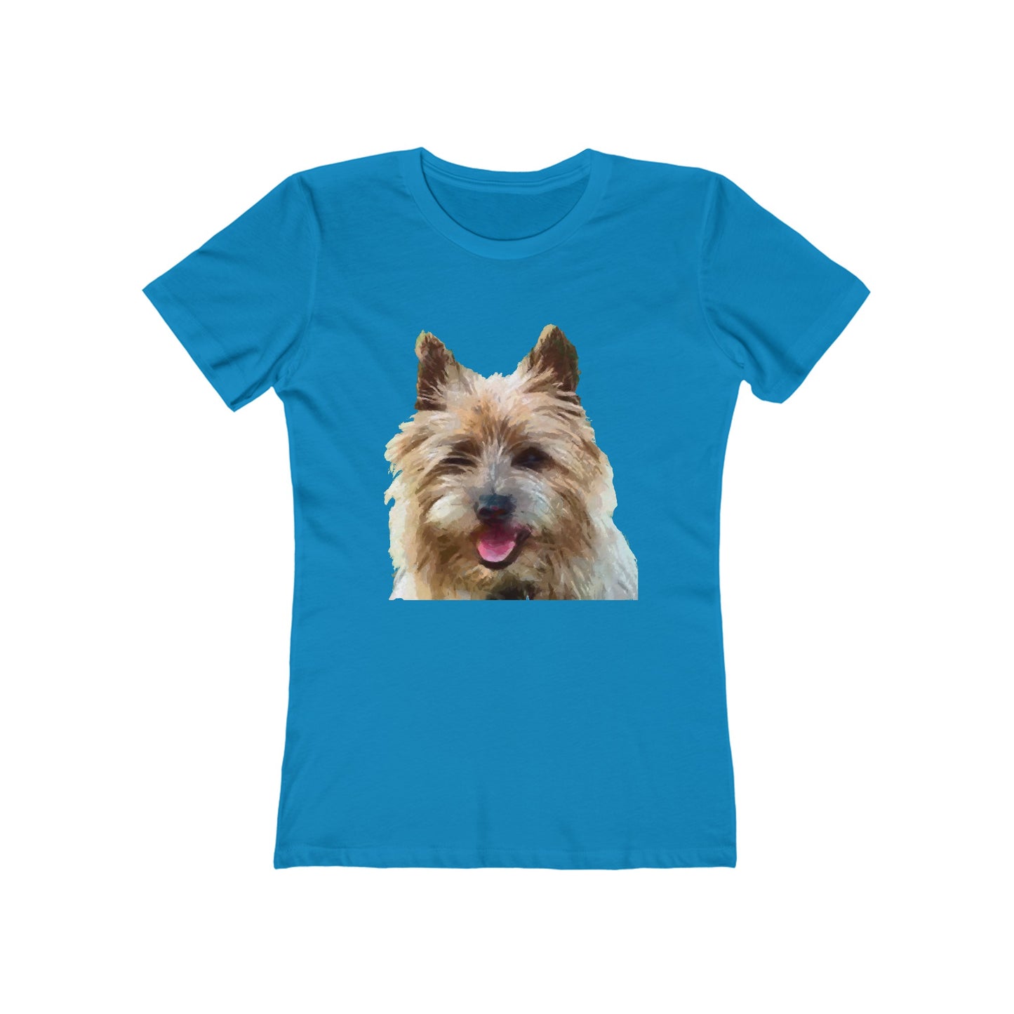 Cairn Terrier Fine Art Slim Fitted Women's T-Shirt