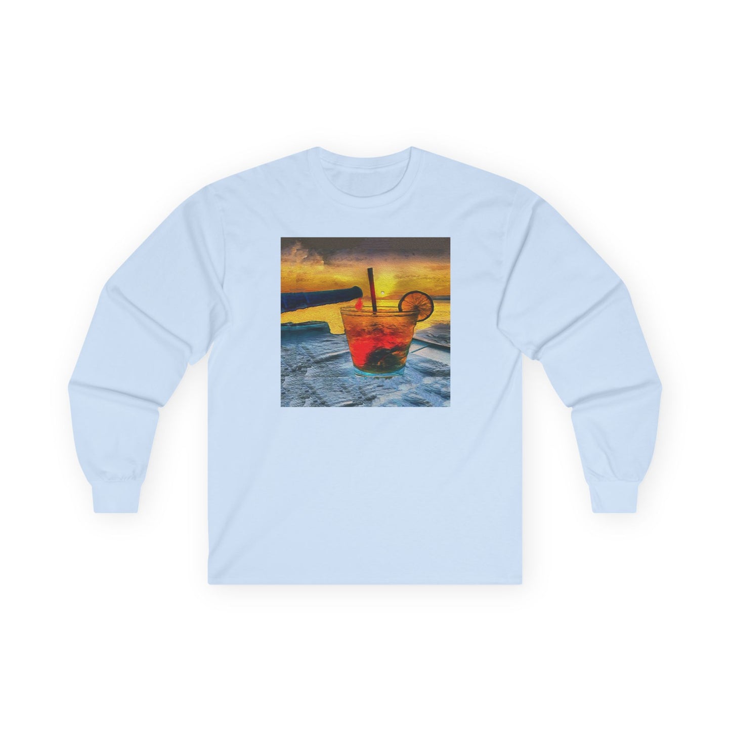 Cocktails at Sea Ranch Unisex Cotton Long Sleeve Tee