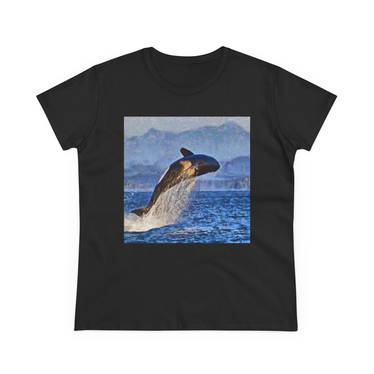 Whale 'Leviathan' Women's Midweight Cotton Tee