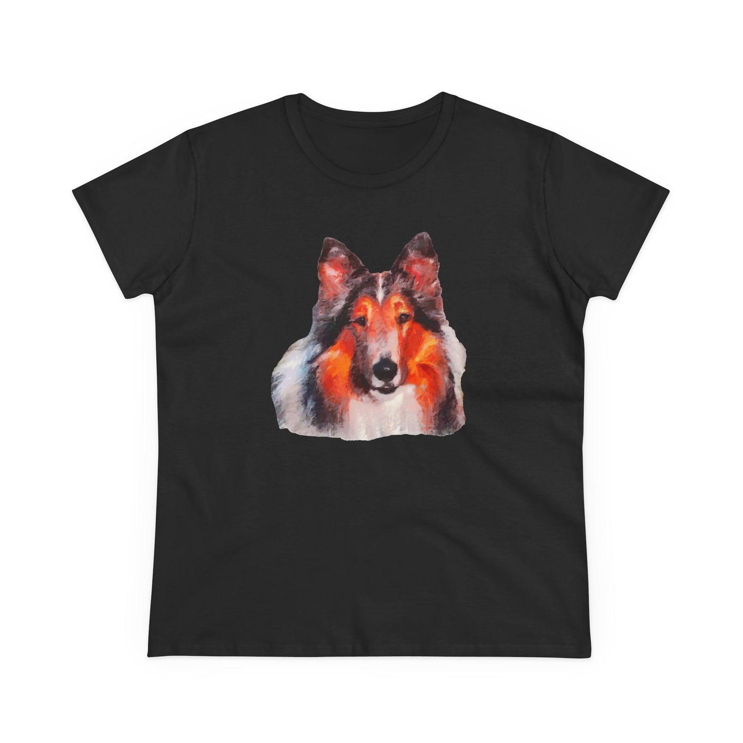 Collie - Rough Coated - Women's Midweight Cotton Tee