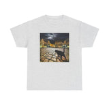 Night Cat Unisex Heavy Cotton Tee