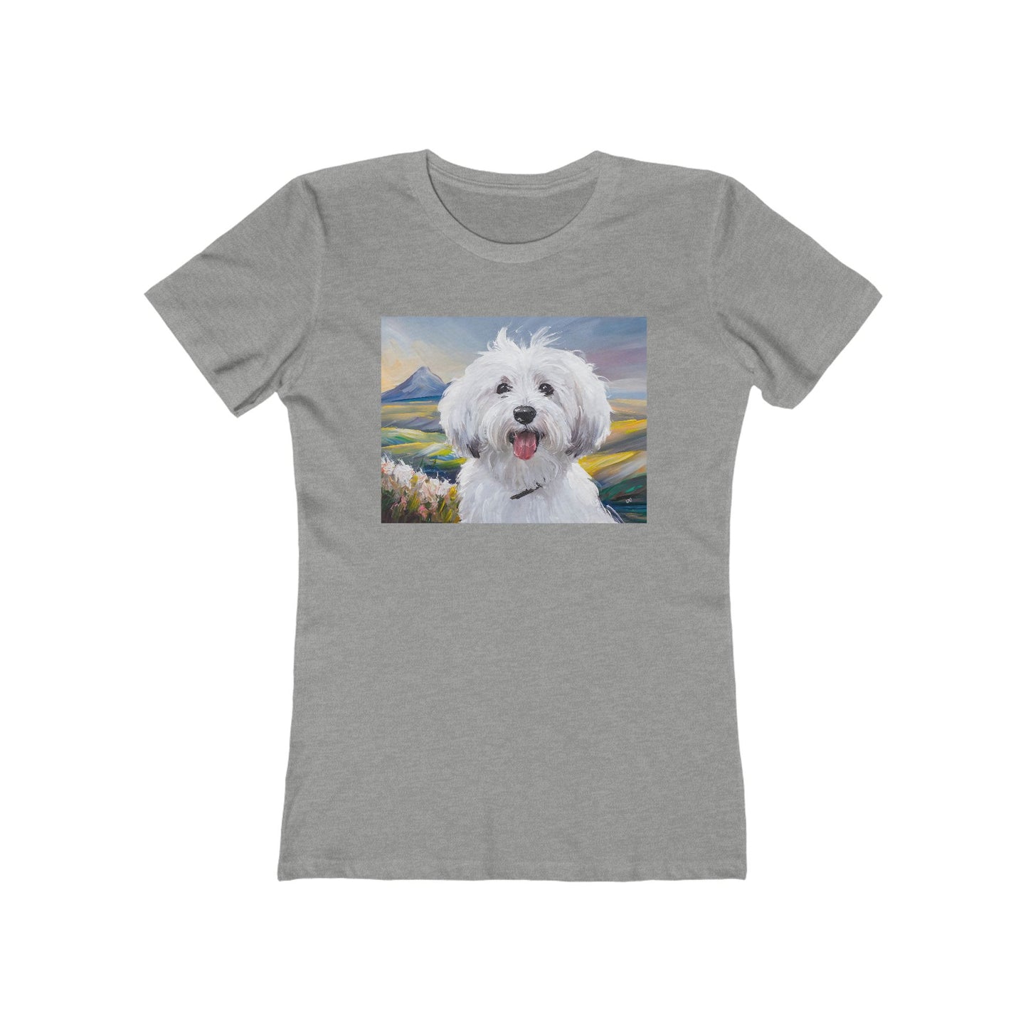 Coton de Tulear Women's Slim Fitted Ringspun Cotton Tee