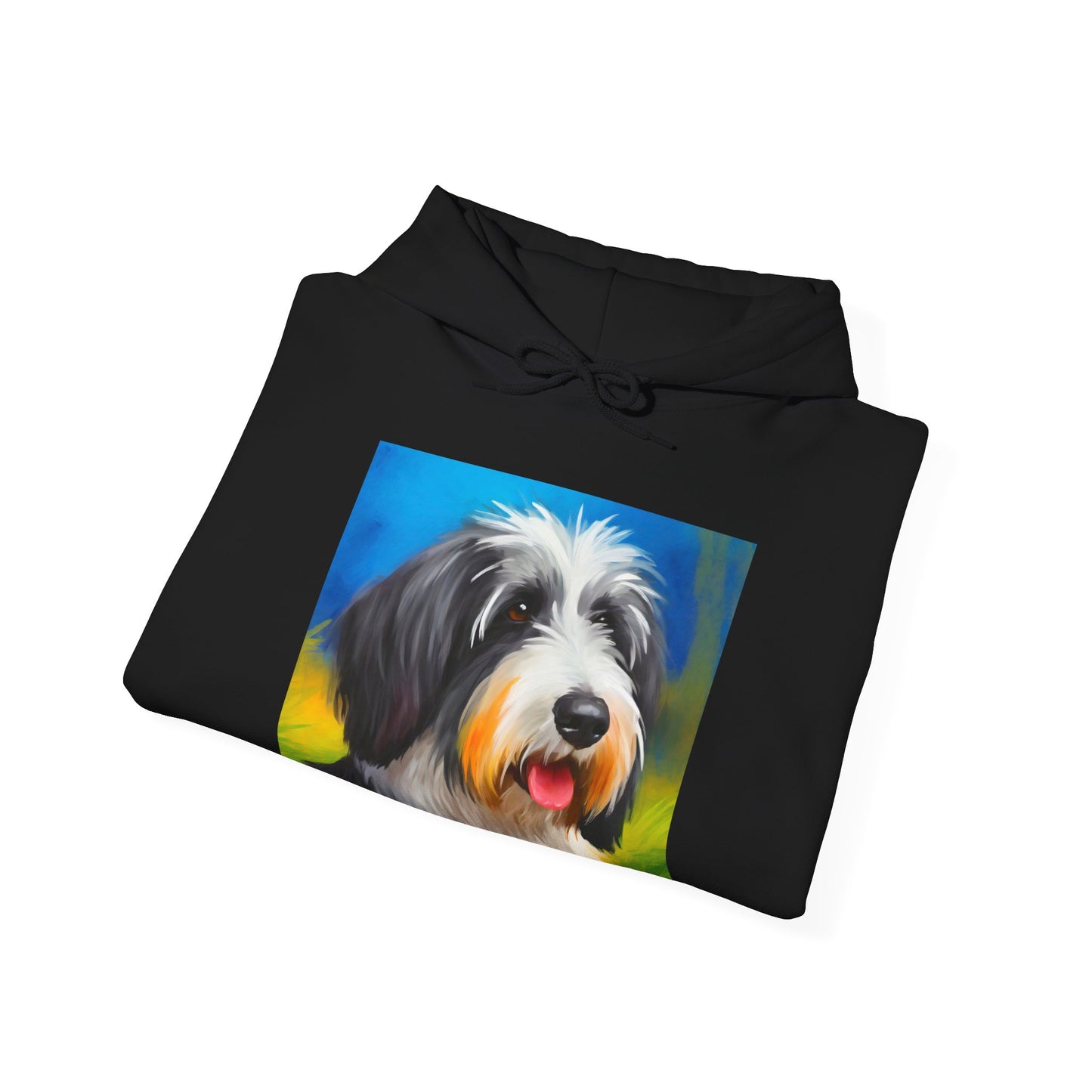 Polish Lowland Sheepdog Unisex 50/50 Hooded Sweatshirt