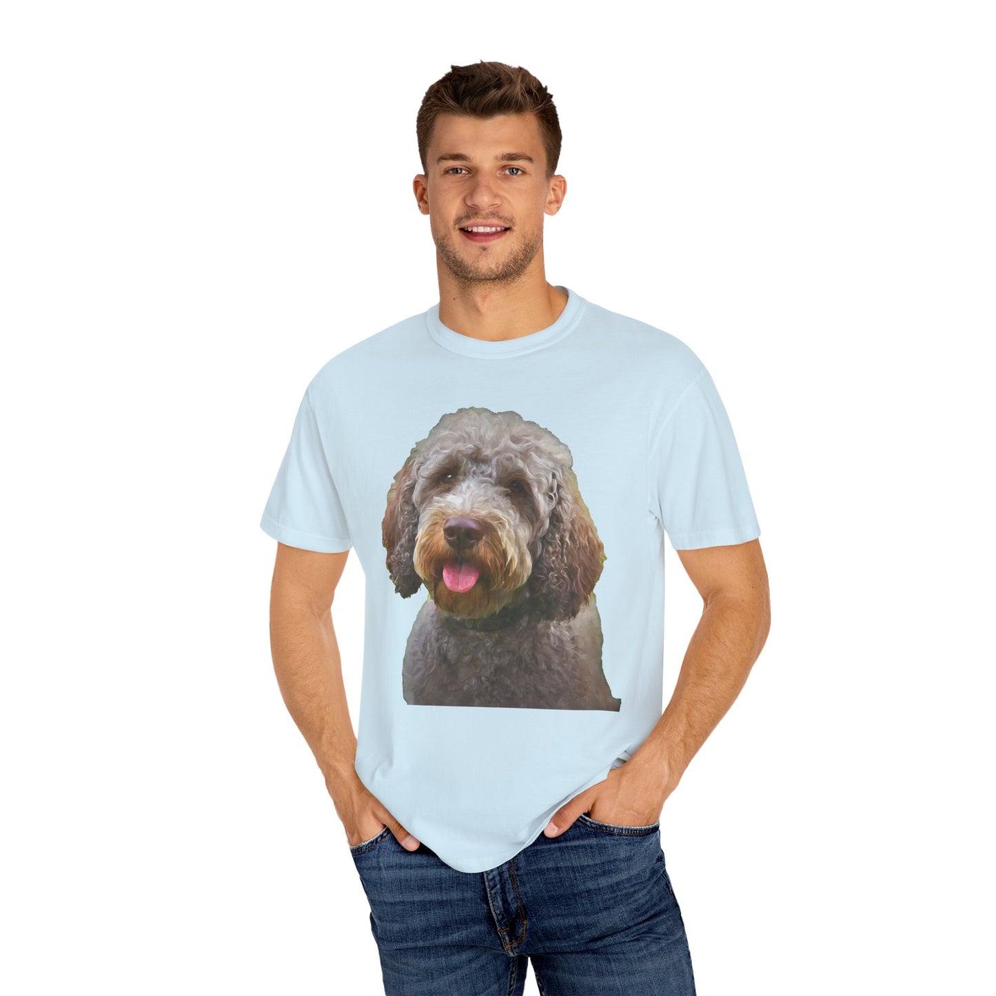 Lagotto Romagnolo 'Italian Truffle Dog' Unisex Garment-Dyed T-shirt