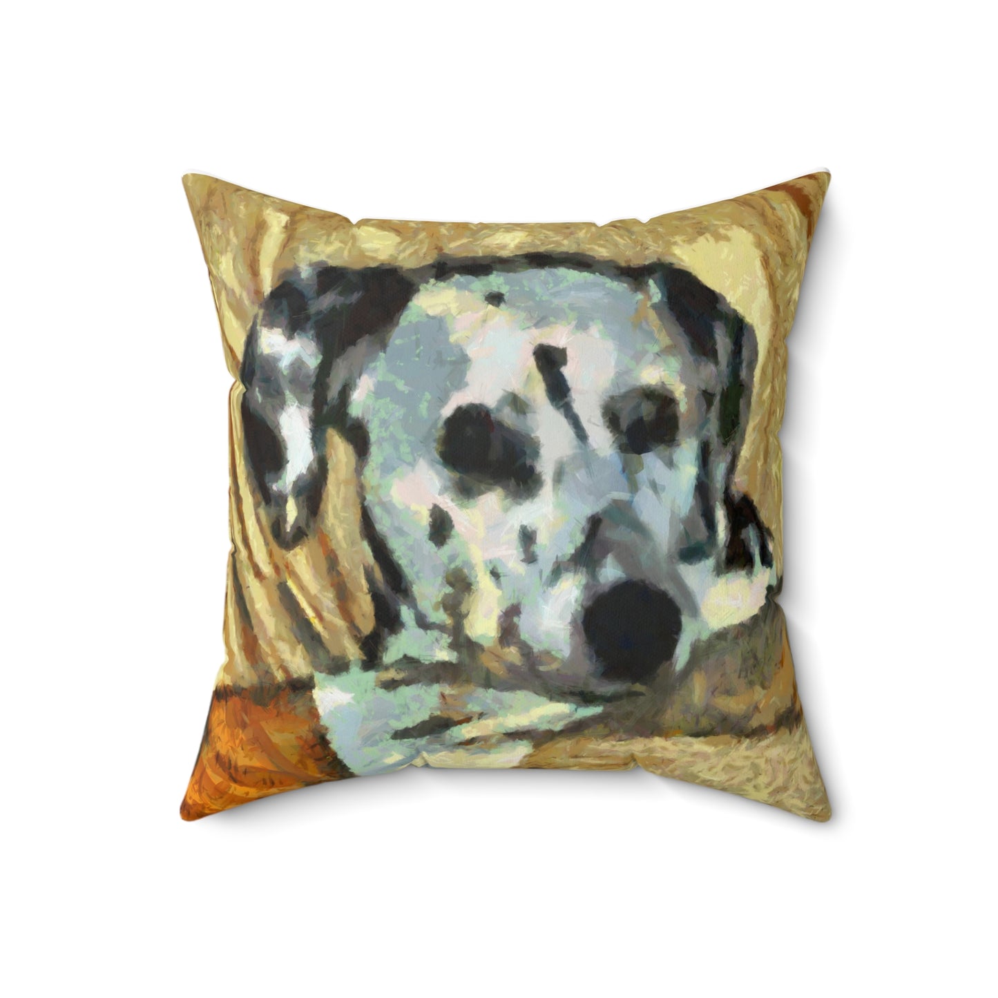 Dalmatian 'Spots of Picasso' Spun Polyester Throw Pillow