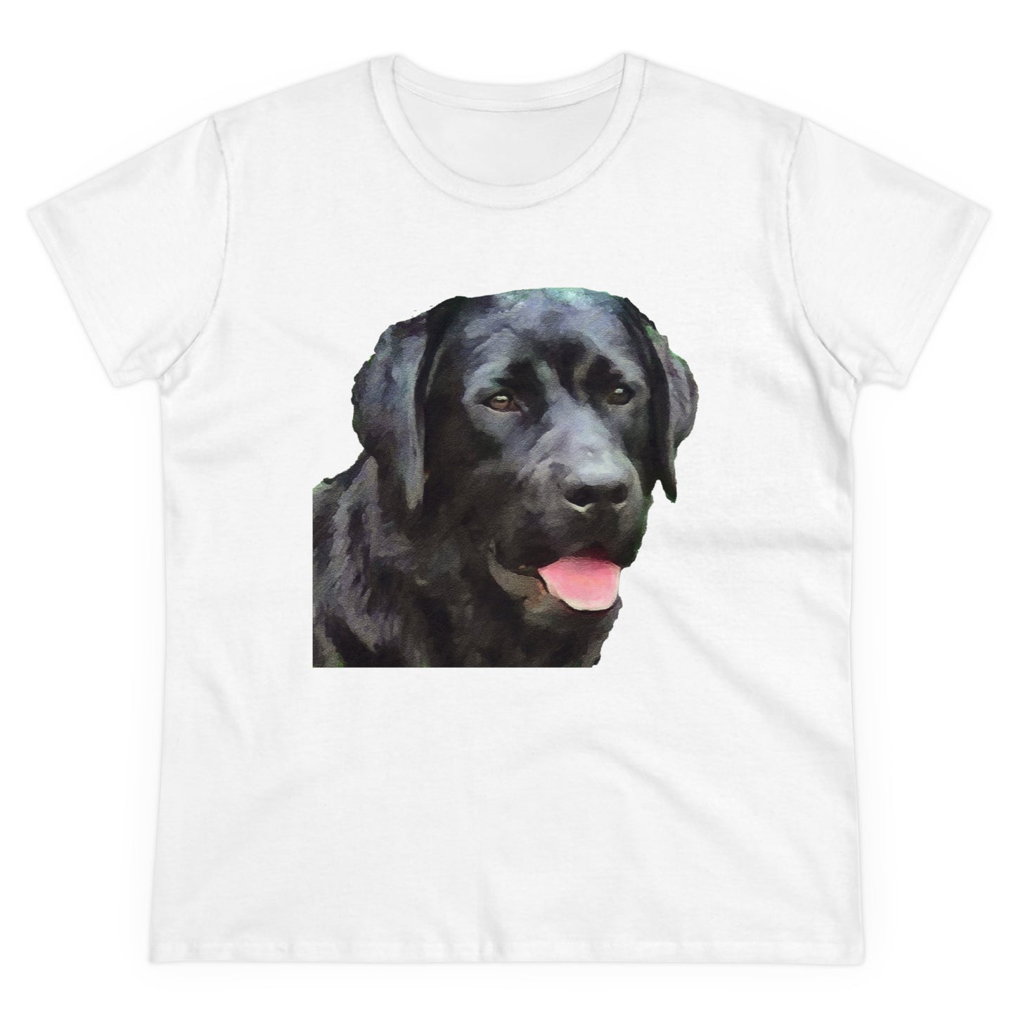 Black Lab 'Rizzo' - Labrador Retriever Women's Midweight Cotton Tee