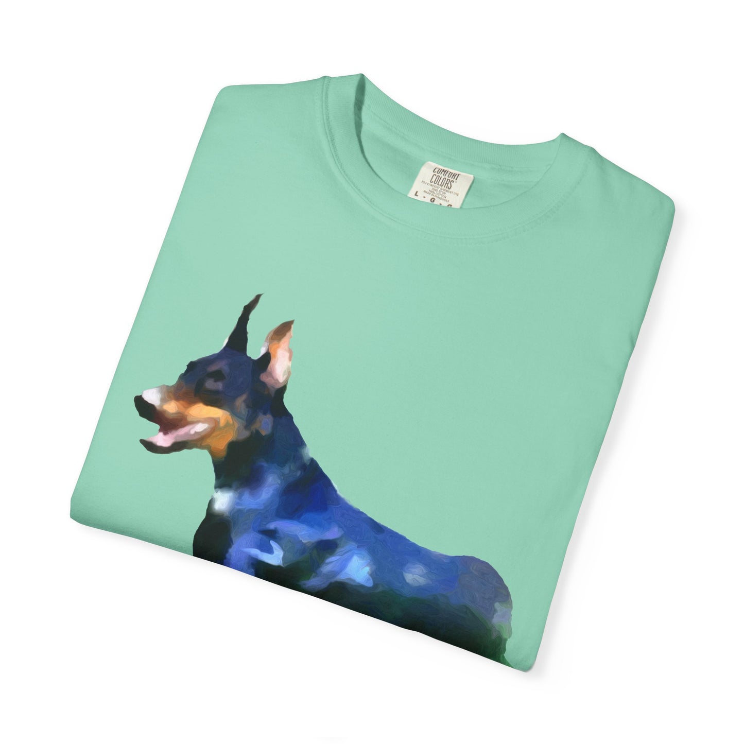 Doberman Pinscher 'Lina' Unisex Relaxed Fit Garment-Dyed T-shirt
