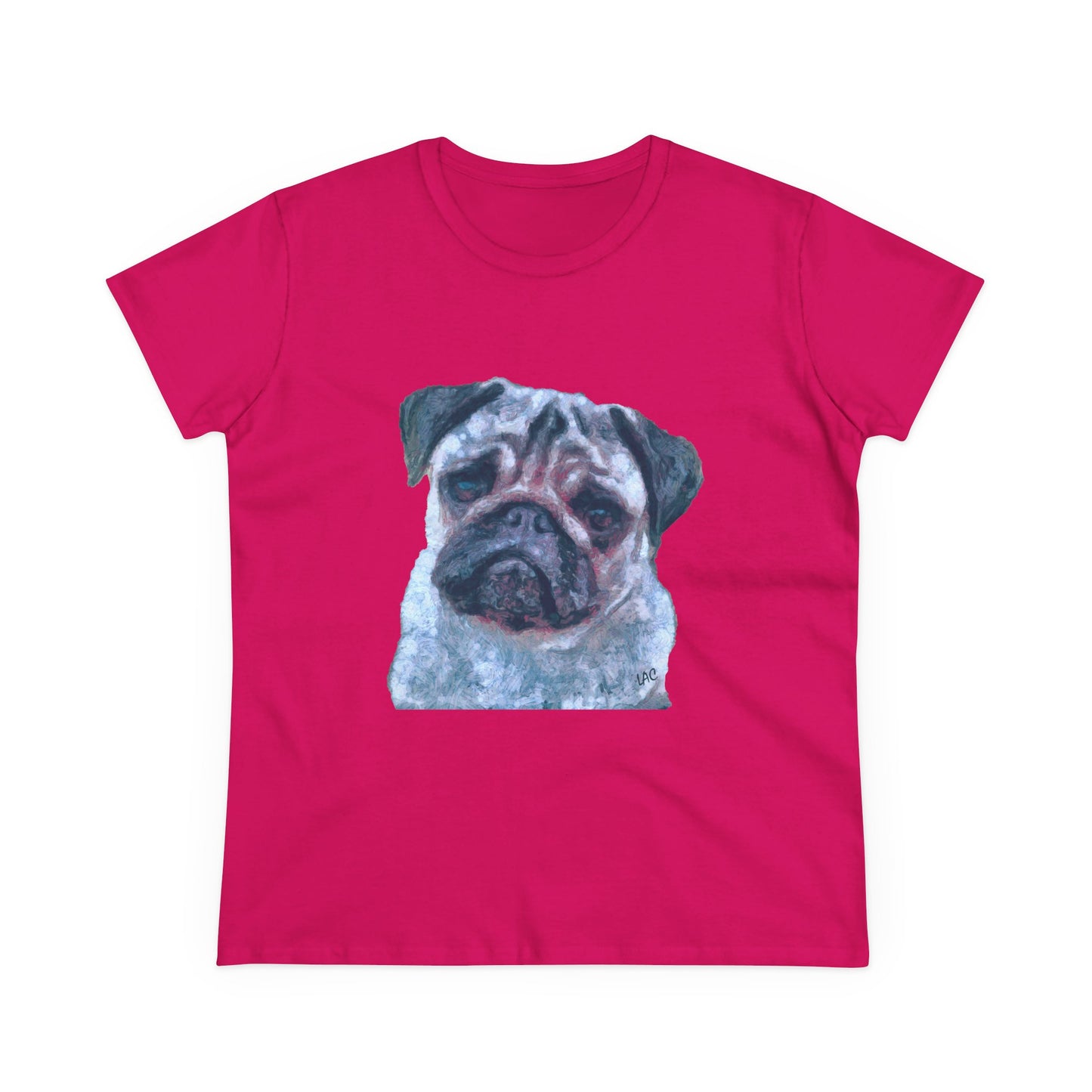 Pug 'Pompey' Women's Midweight Cotton Tee