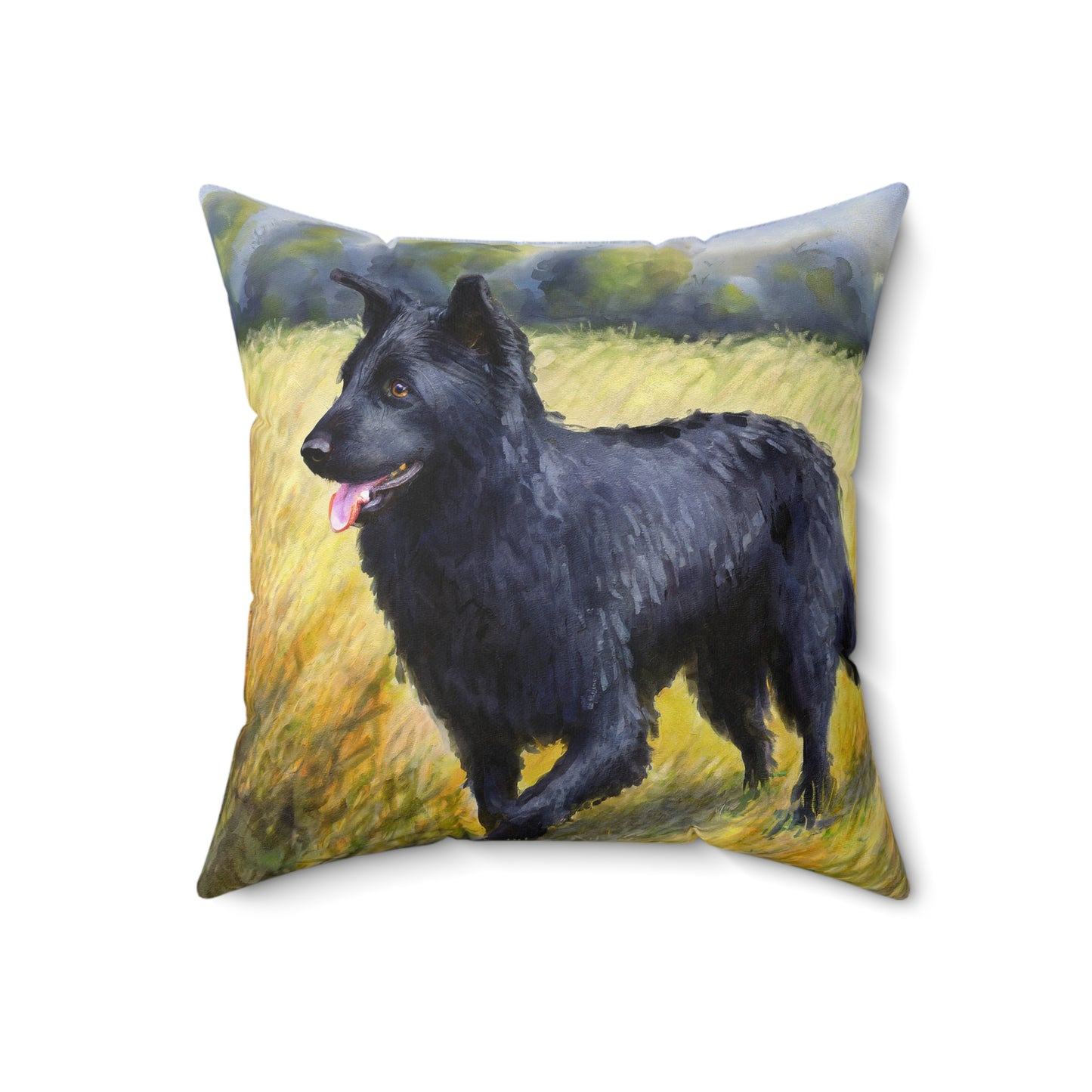 Mudi. Spun Polyester Throw Pillow