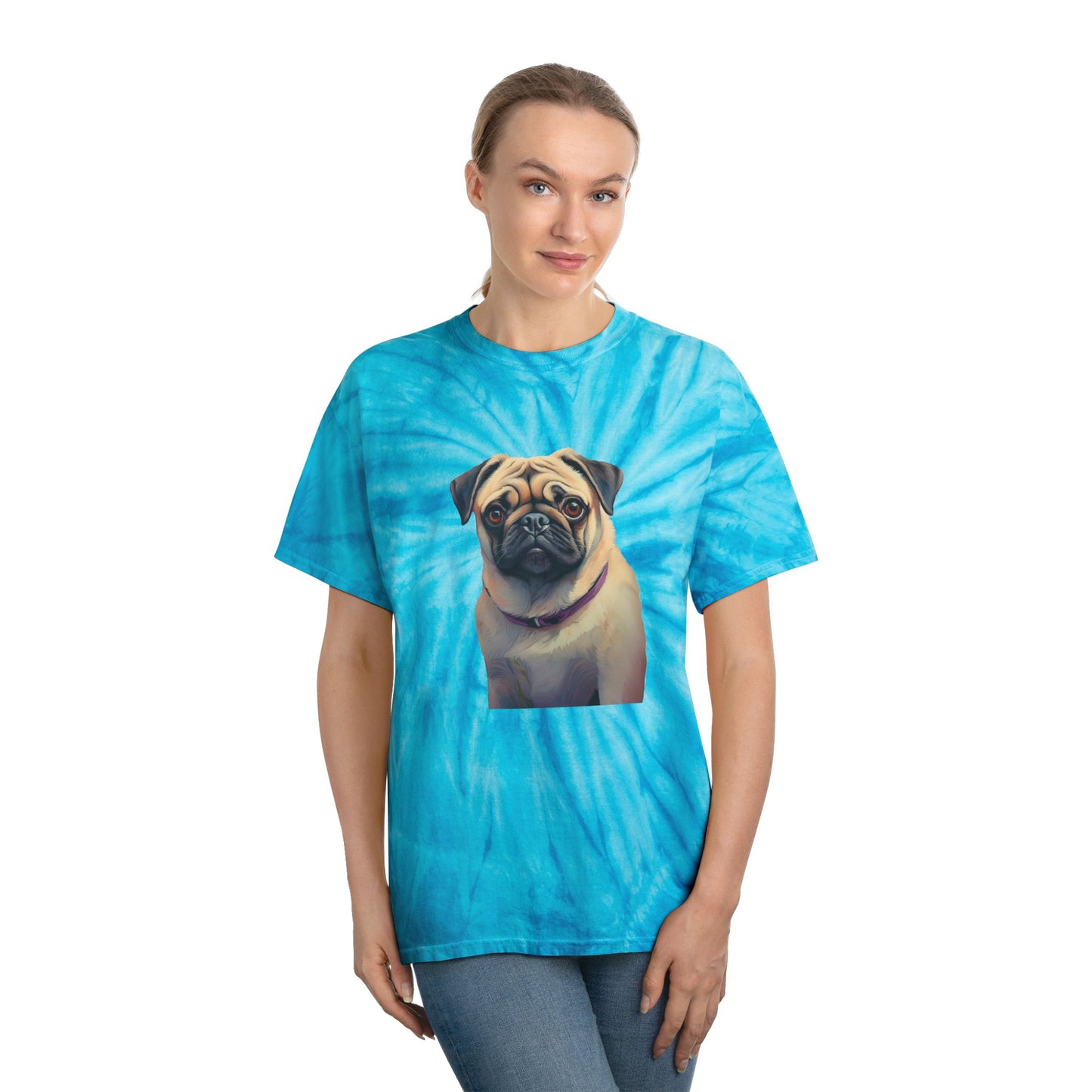 Pug - Unisex Tie-Dye Tee, Cyclone