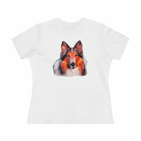 Rough Coated Collie Women's Relaxed Fit Cotton Tee