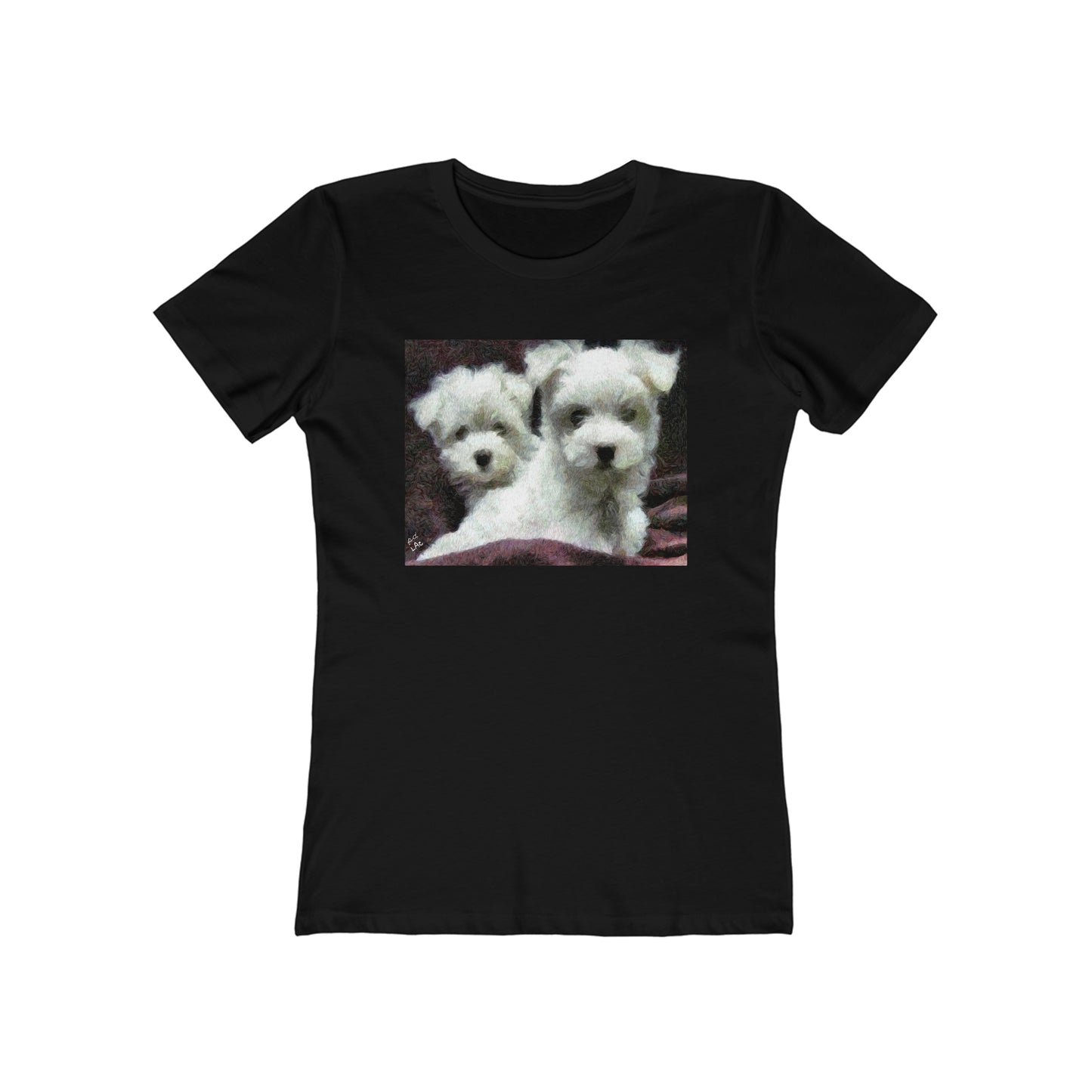 Maltese - Women's Slim Fit Ringspun Cotton T-Shirt
